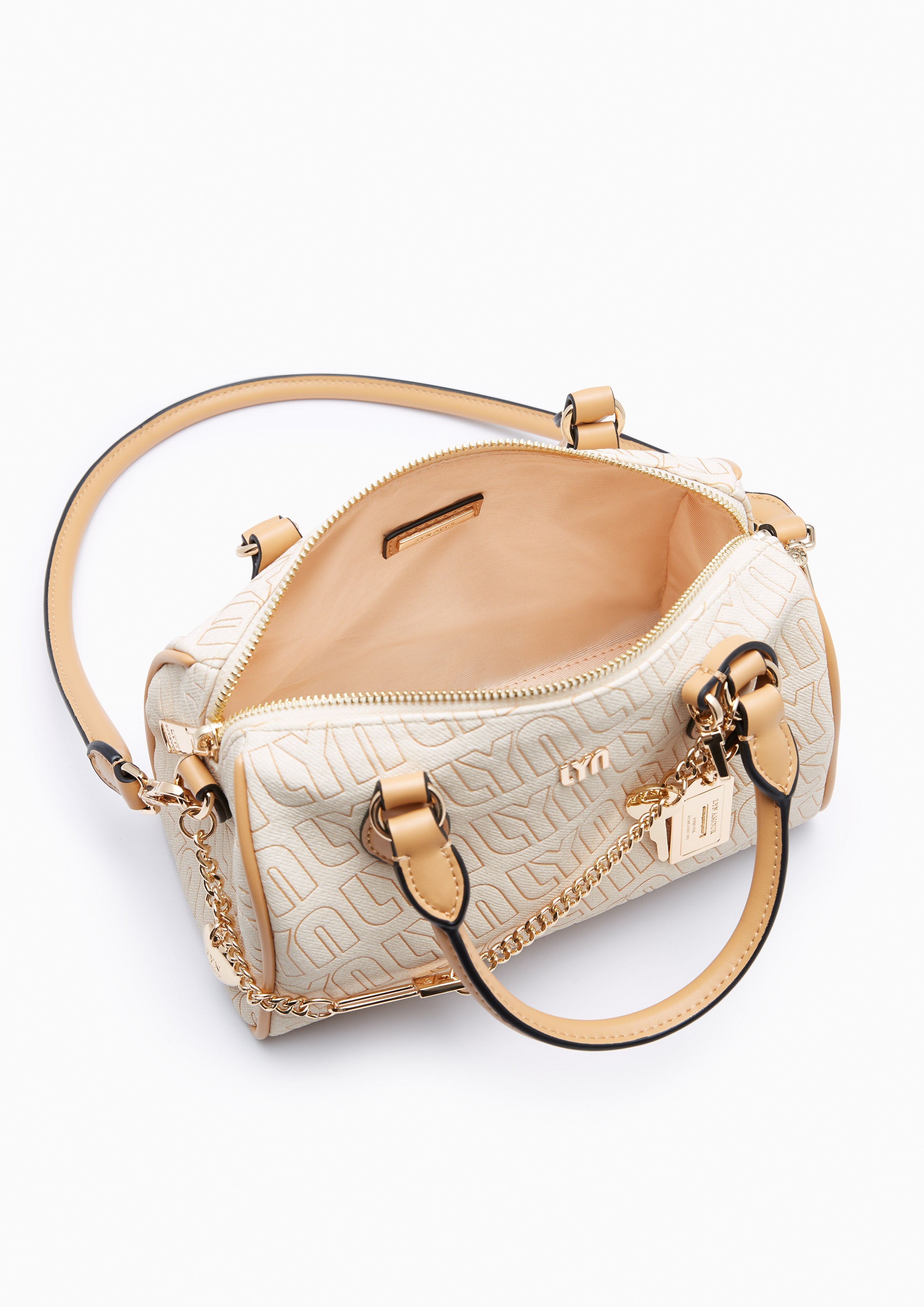 Tinashe S Crossbody Bag - Light Printed Beige