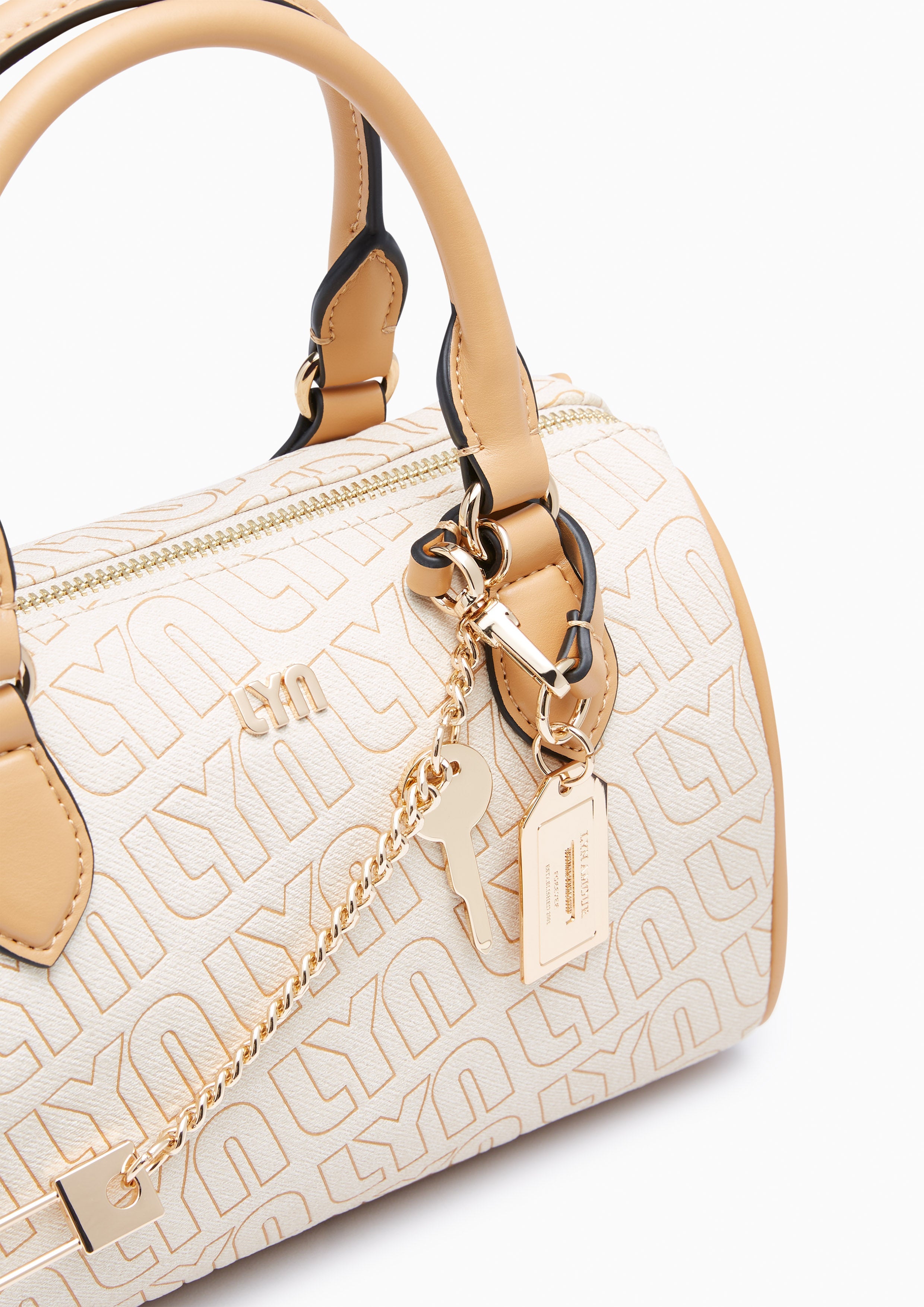 Tinashe S Crossbody Bag - Light Printed Beige