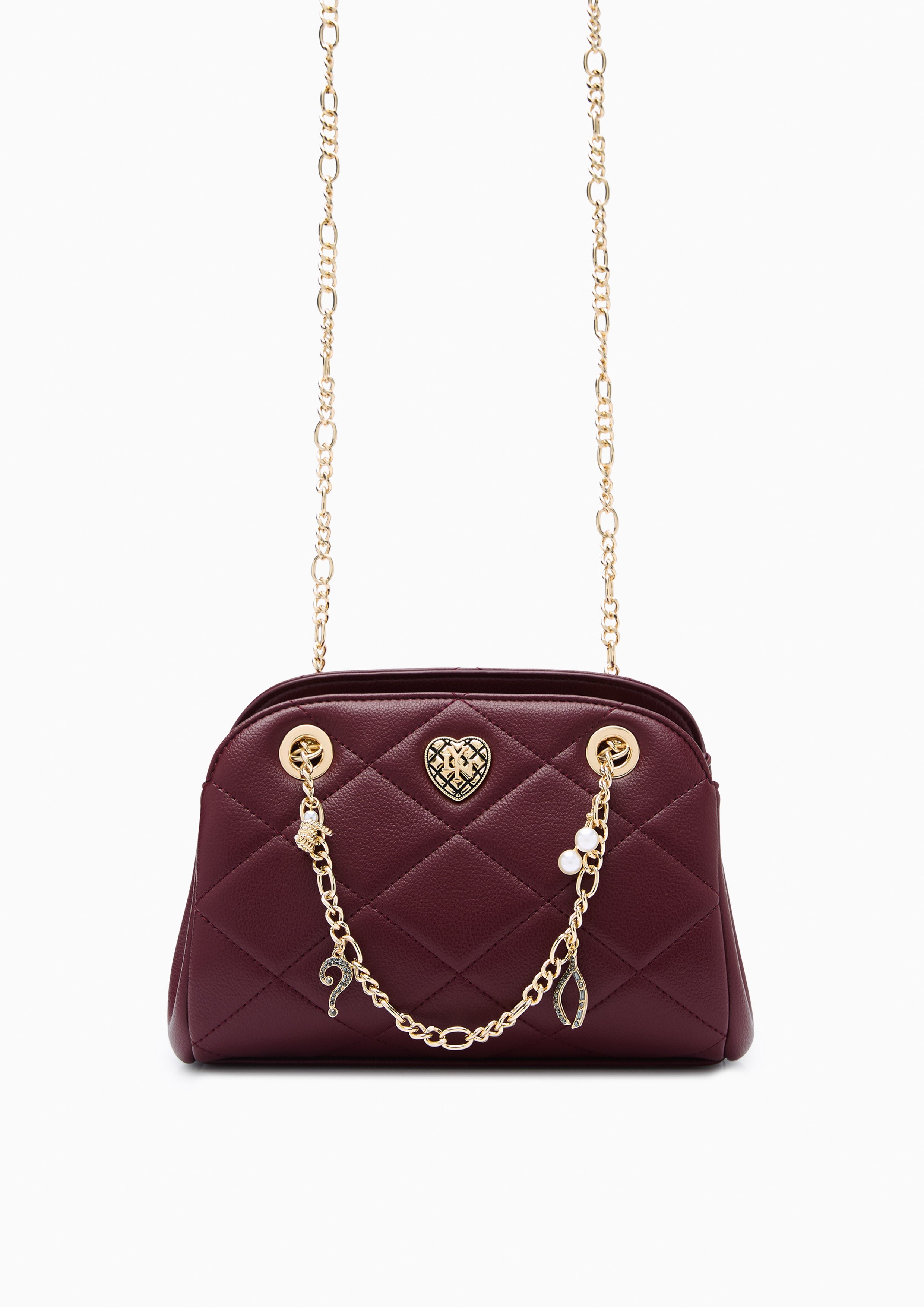 Casey Mini  Shoulder Bag - Dark Red