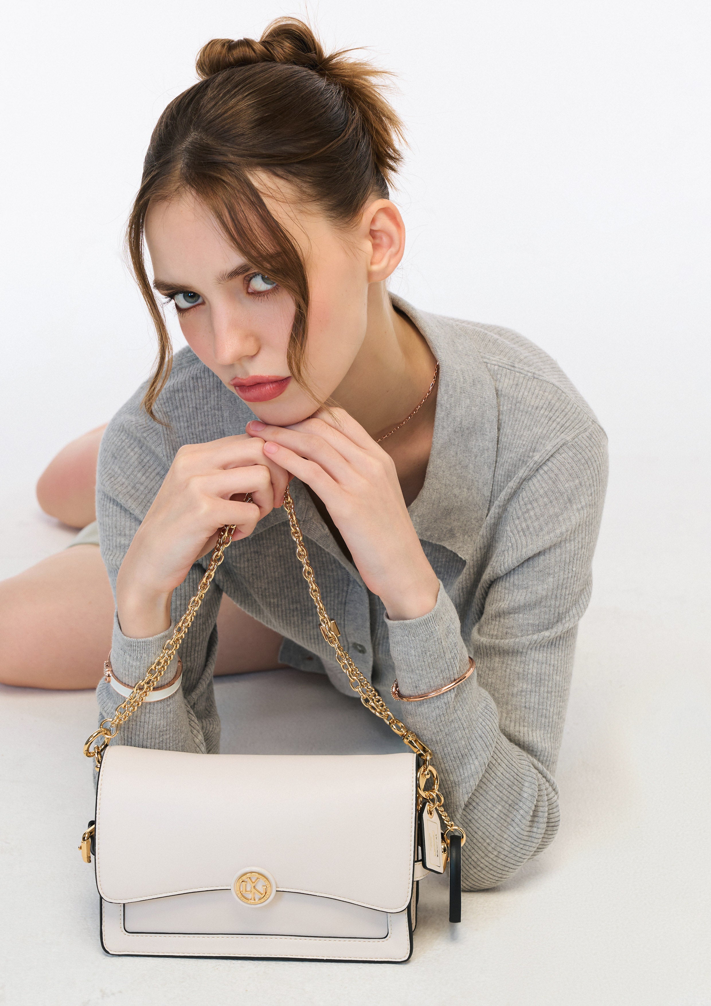 Mabel S Shoulder Bag - Ivory