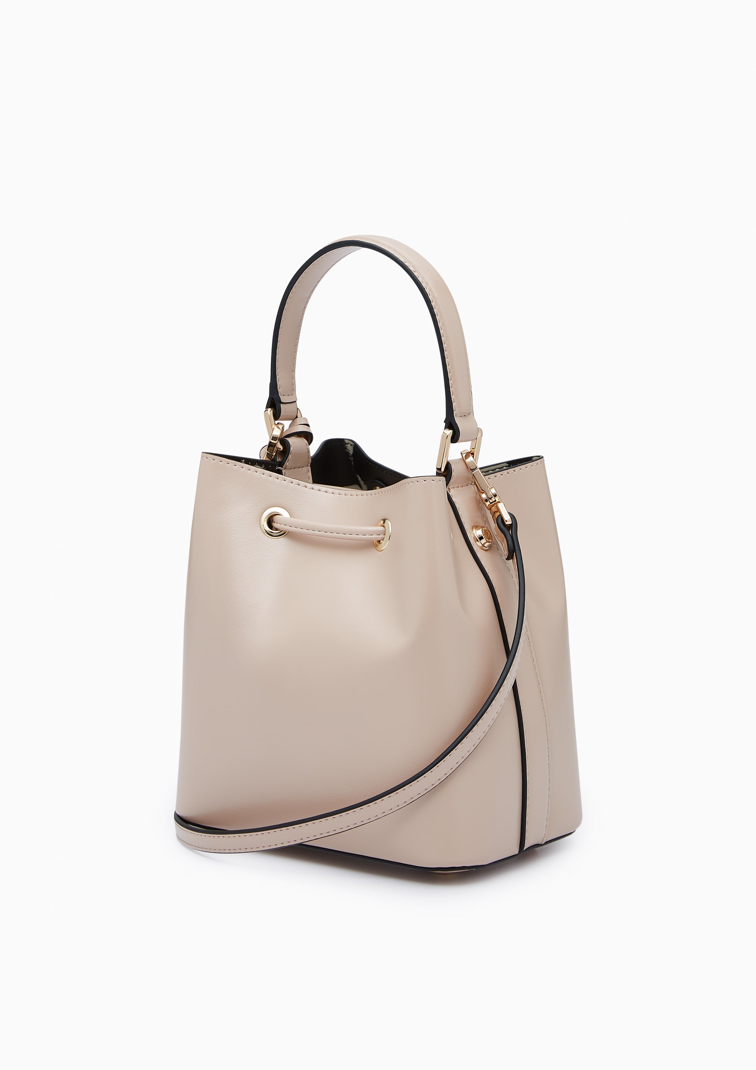 Re-Edit Carina Mustang Bucket Bag - Light Beige