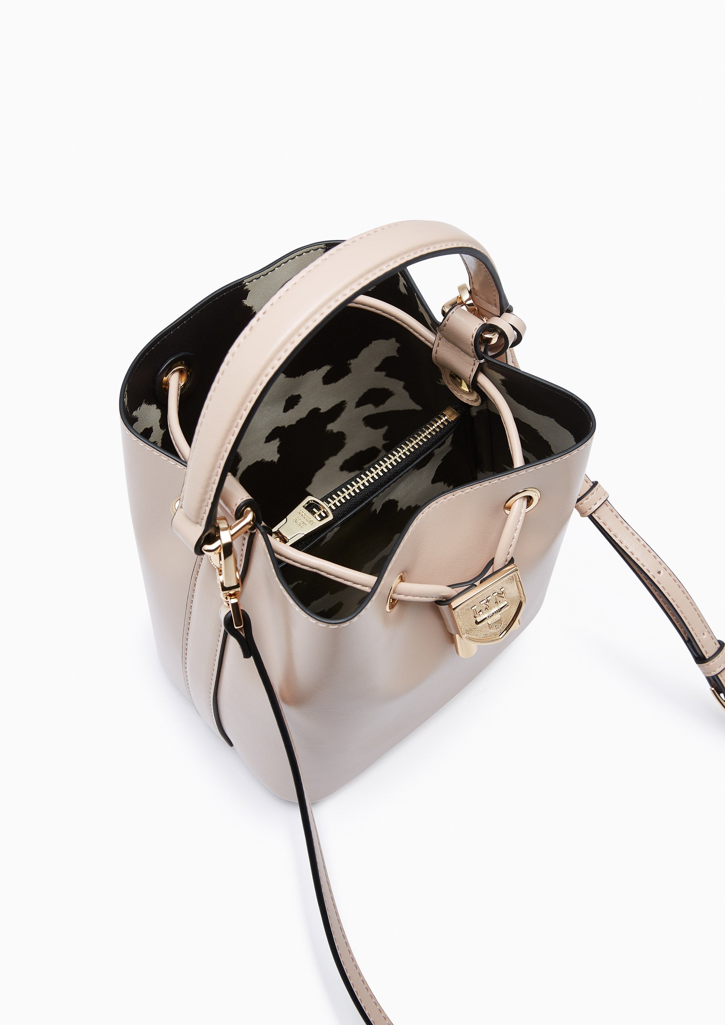Re-Edit Carina Mustang Bucket Bag - Light Beige