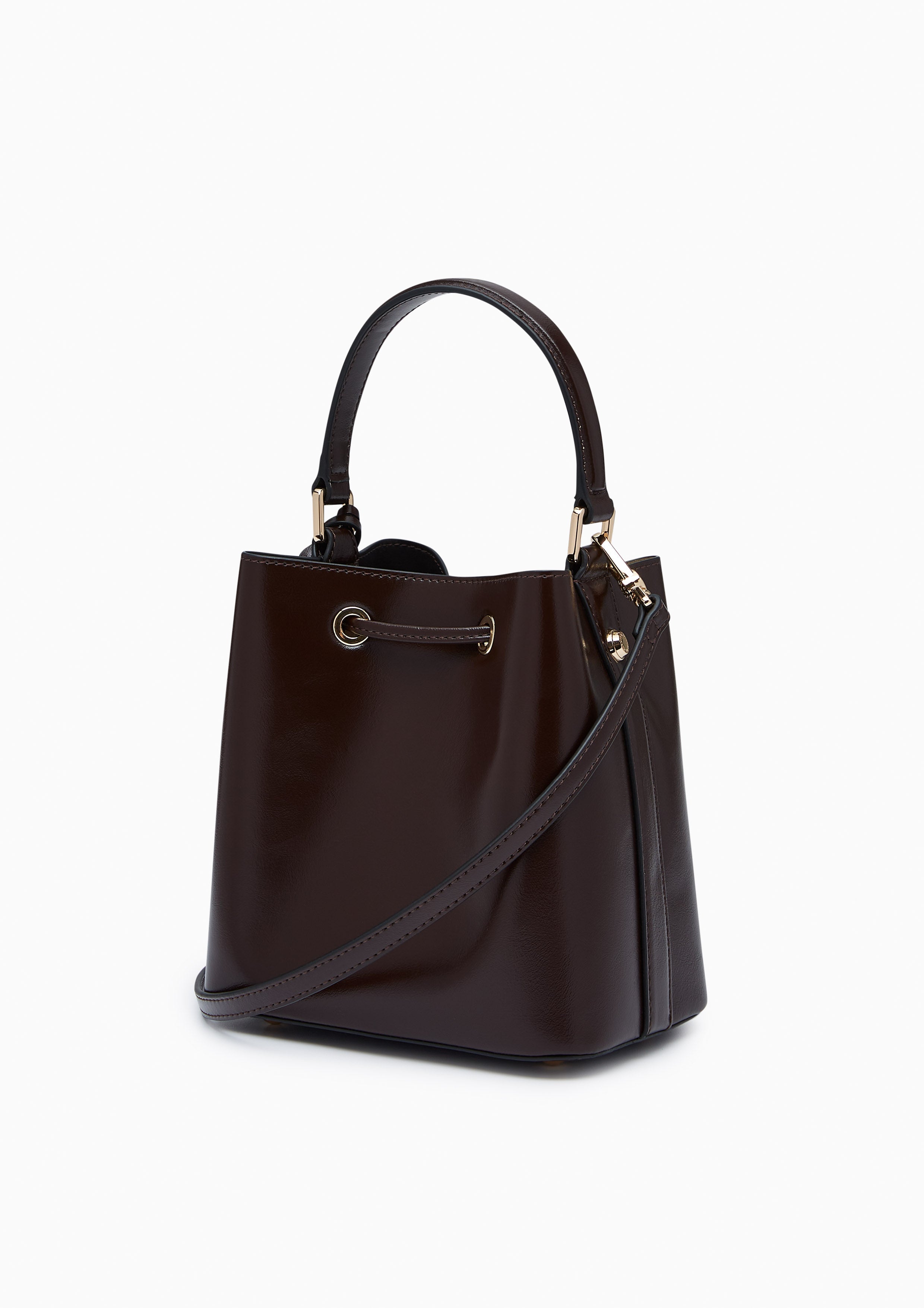 Re-Edit Carina Mustang Bucket Bag - Dark Brown