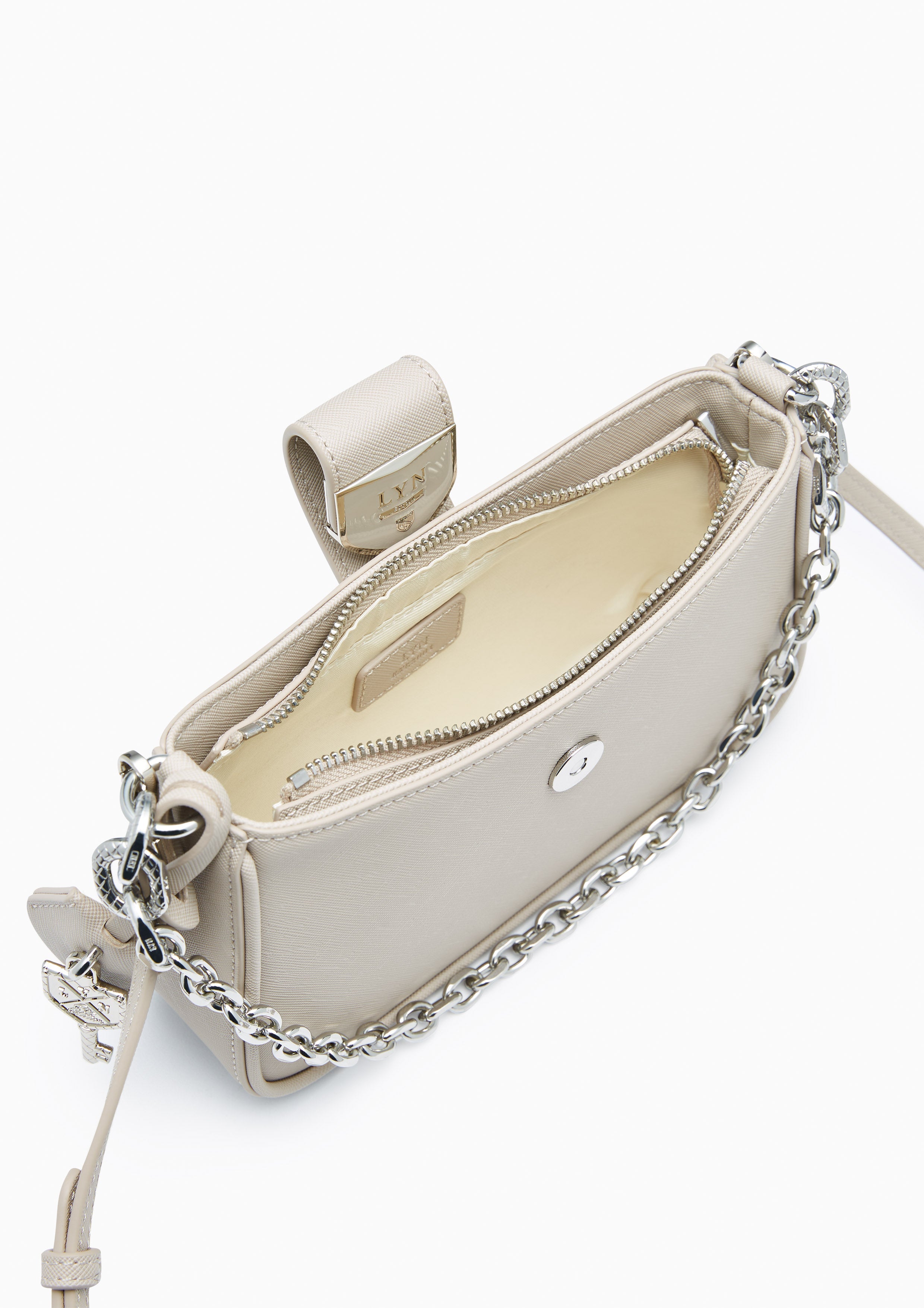 Re-Edit Casia Athella Shoulder Bag - Light Grey