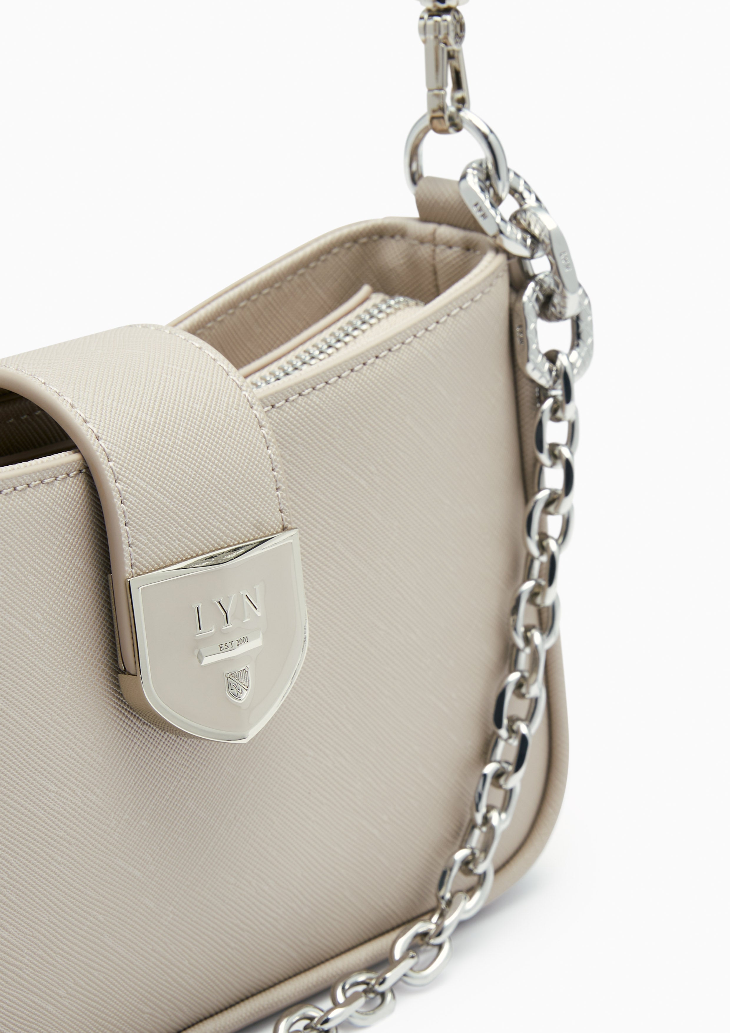 Re-Edit Casia Athella Shoulder Bag - Light Grey