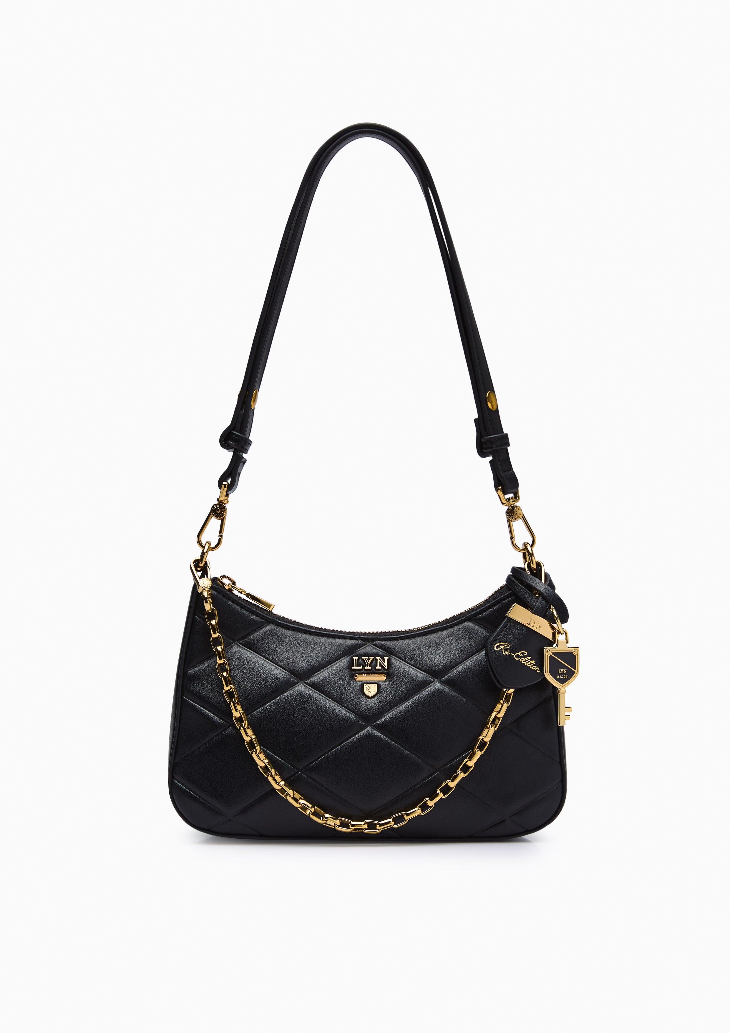 Re-Edit Rosee Emb S Shoulder Bag - Black