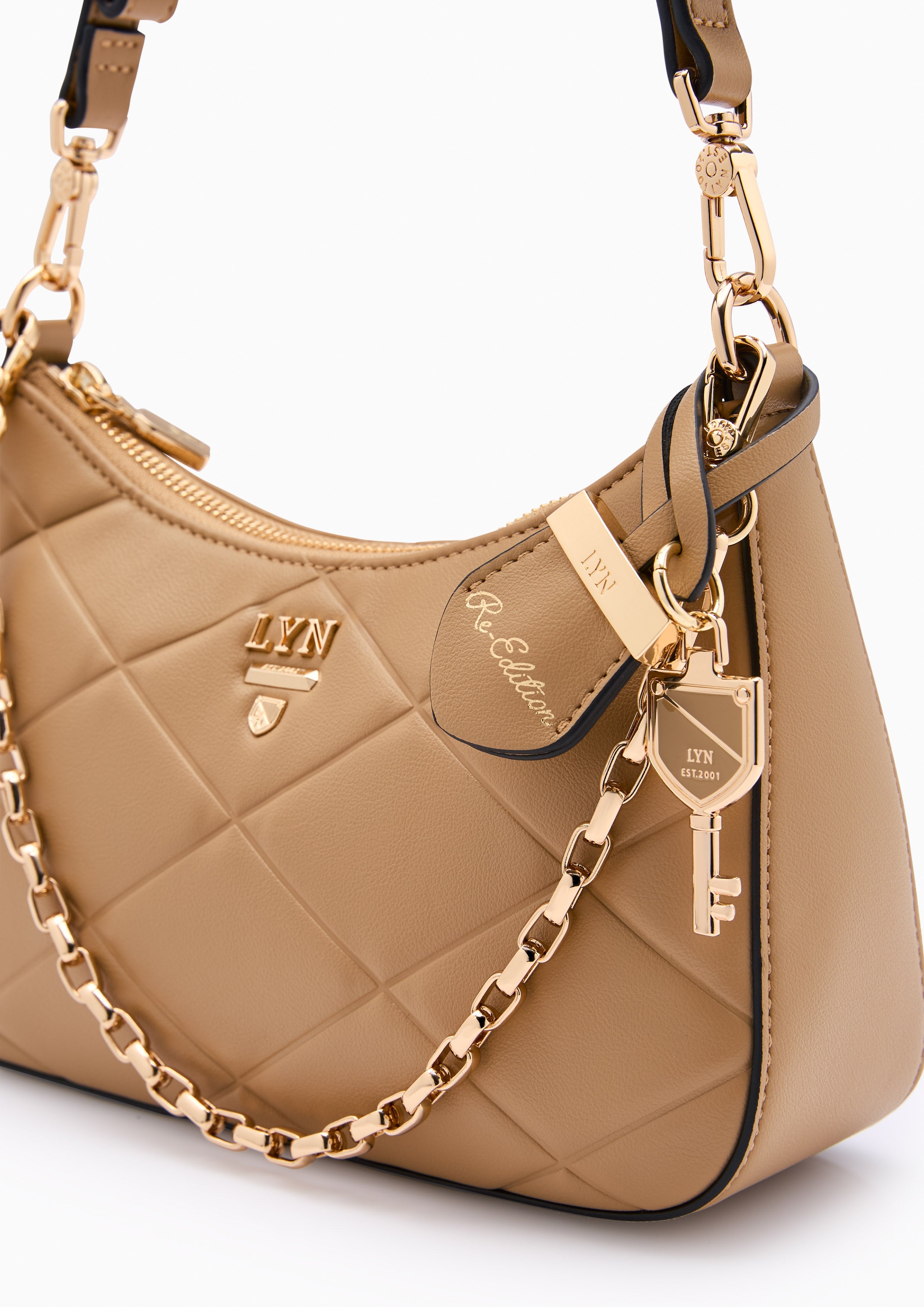 Re-Edit Rosee Emb S Shoulder Bag - Brown