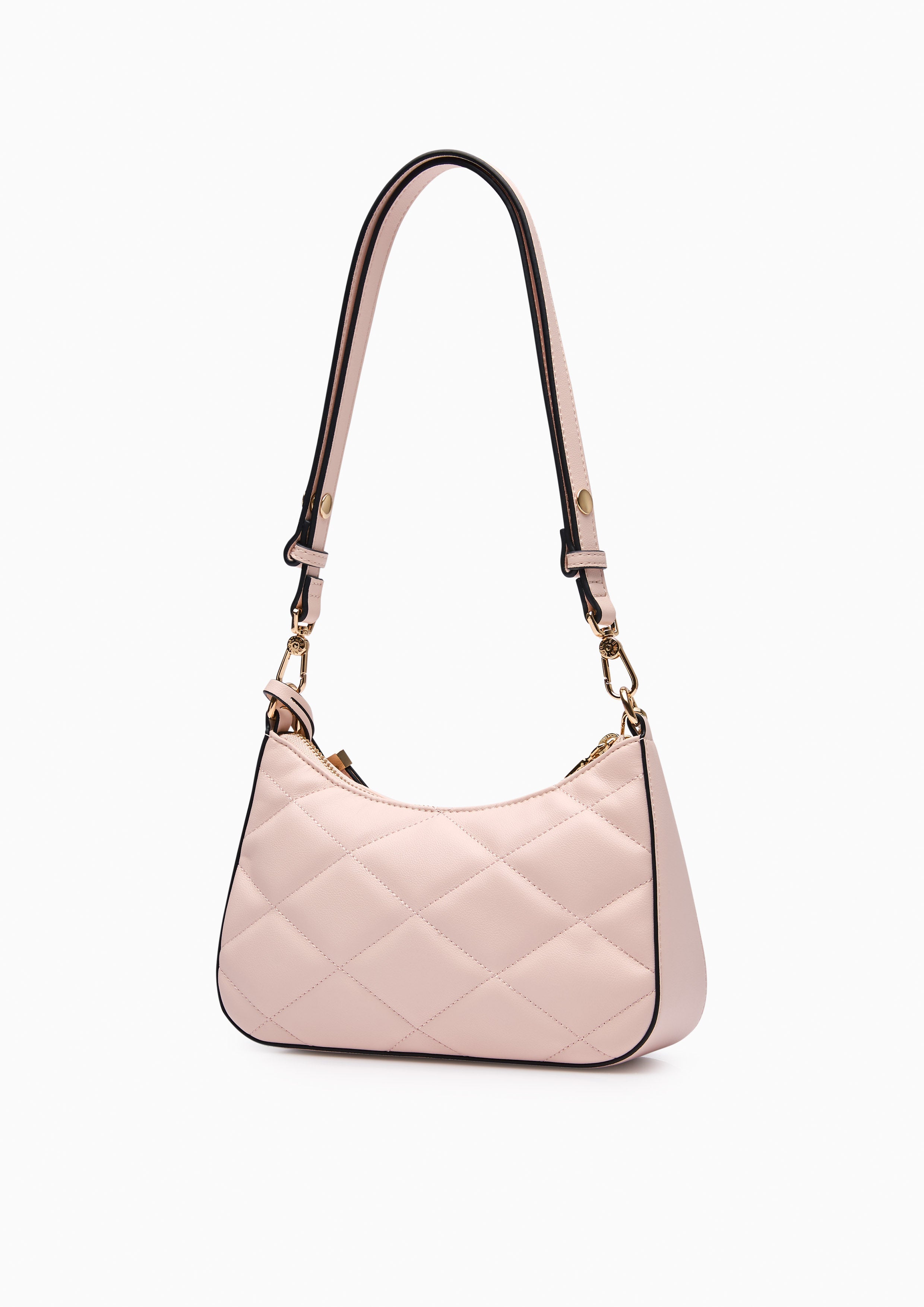 Re-Edit Rosee Quilt S Shoulder Bag - Light Pink