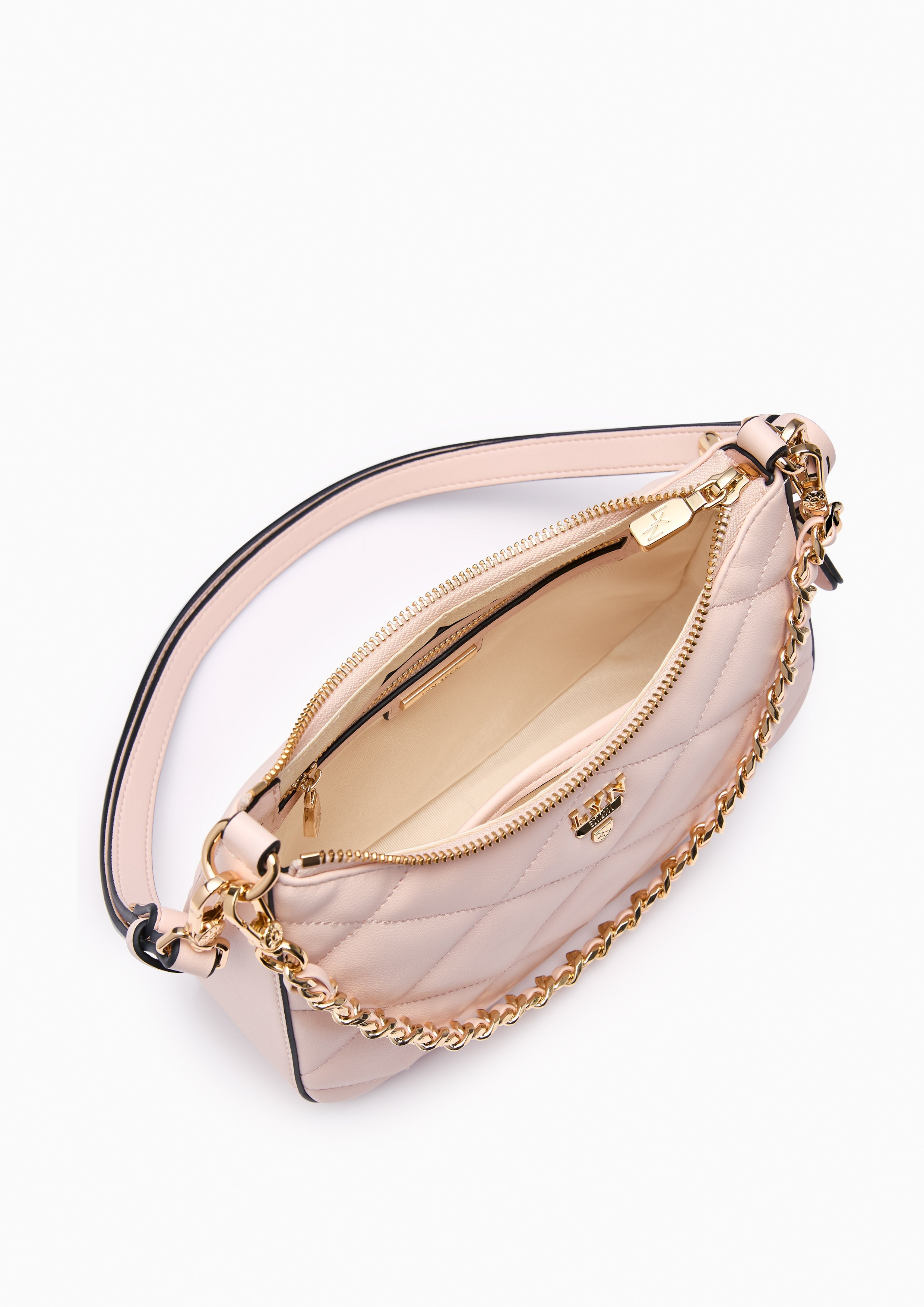 Re-Edit Rosee Quilt S Shoulder Bag - Light Pink