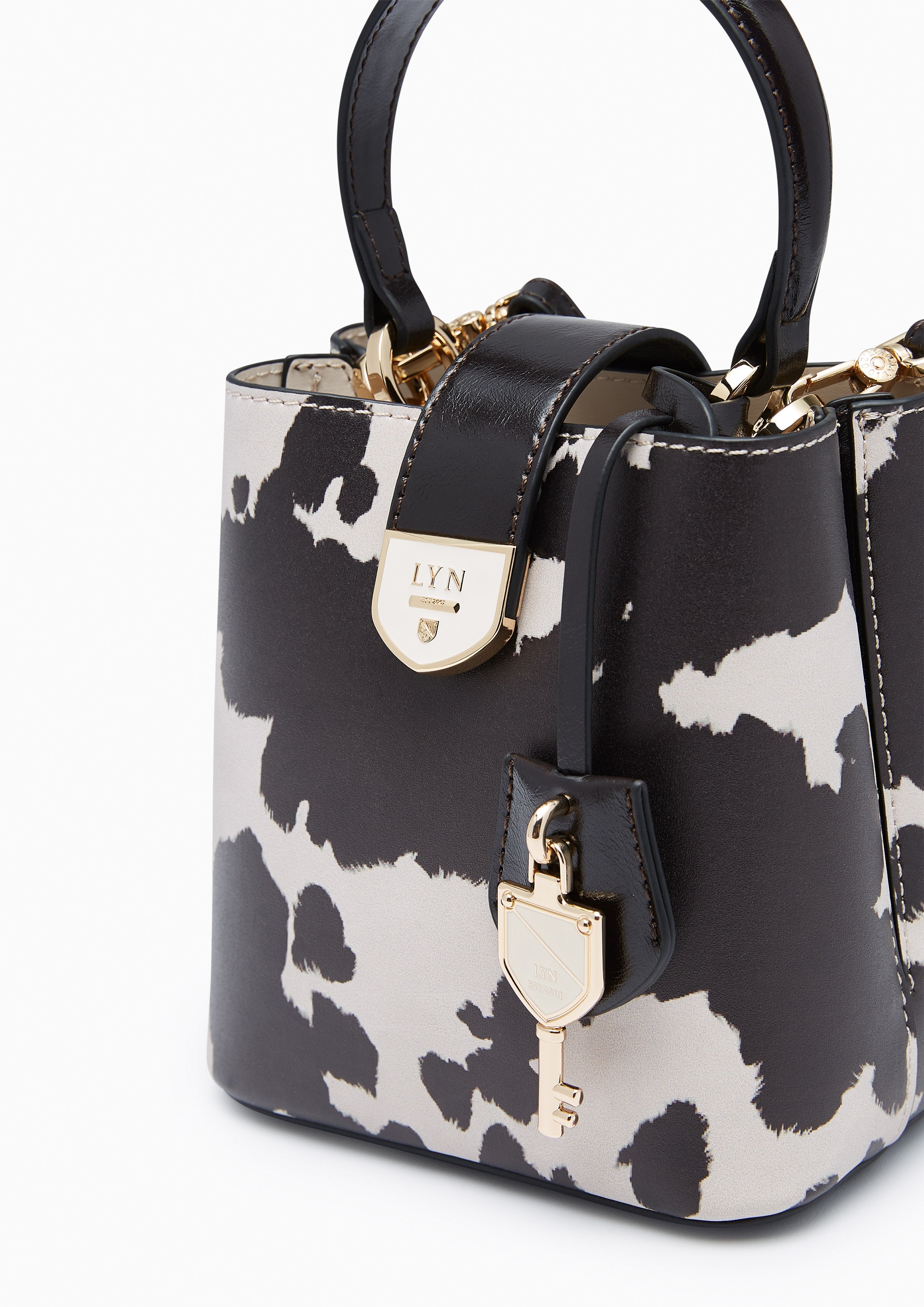 Mustang Astraea Mini Crossbody Bag - Dark Printed Brown