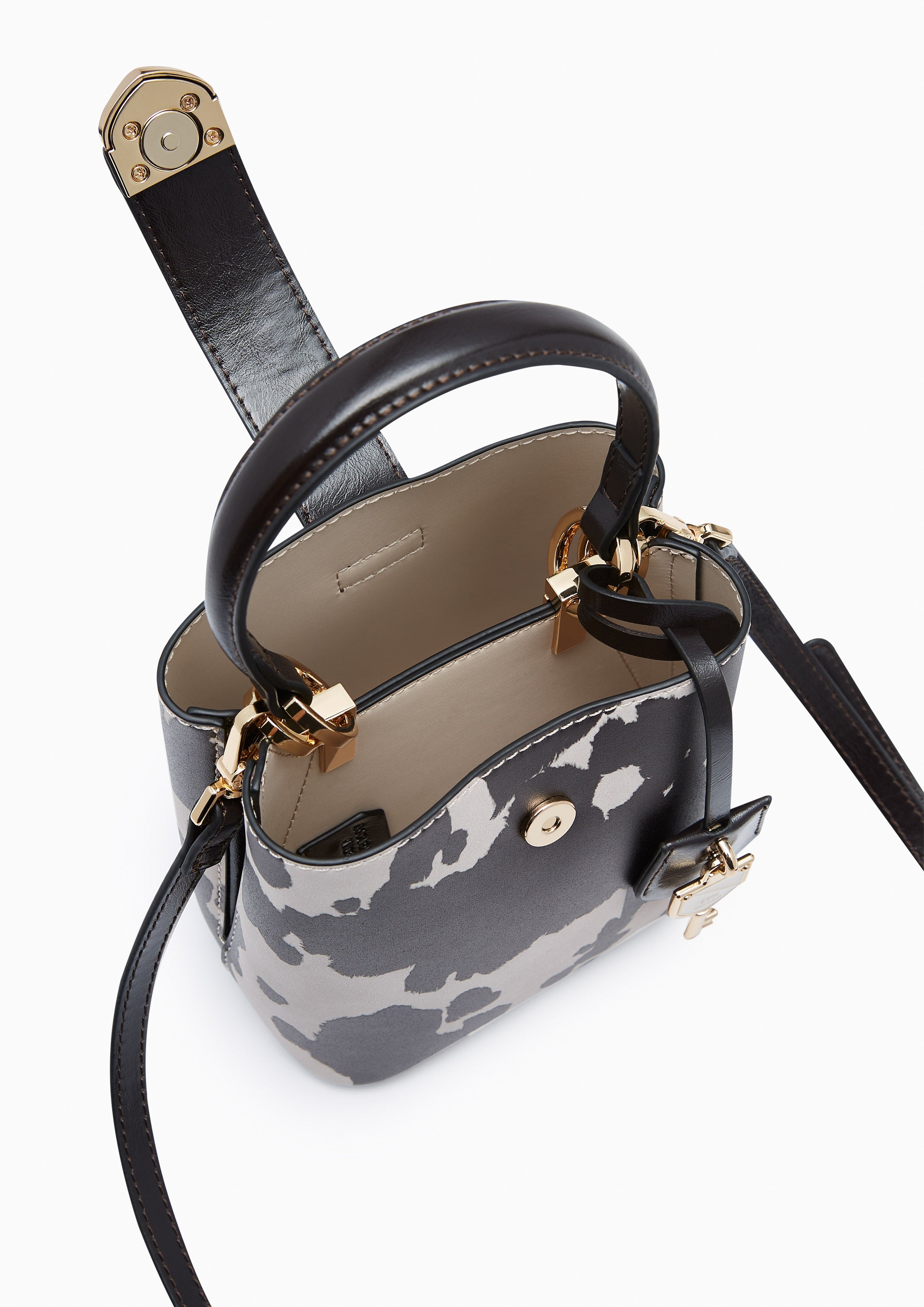 Mustang Astraea Mini Crossbody Bag - Dark Printed Brown