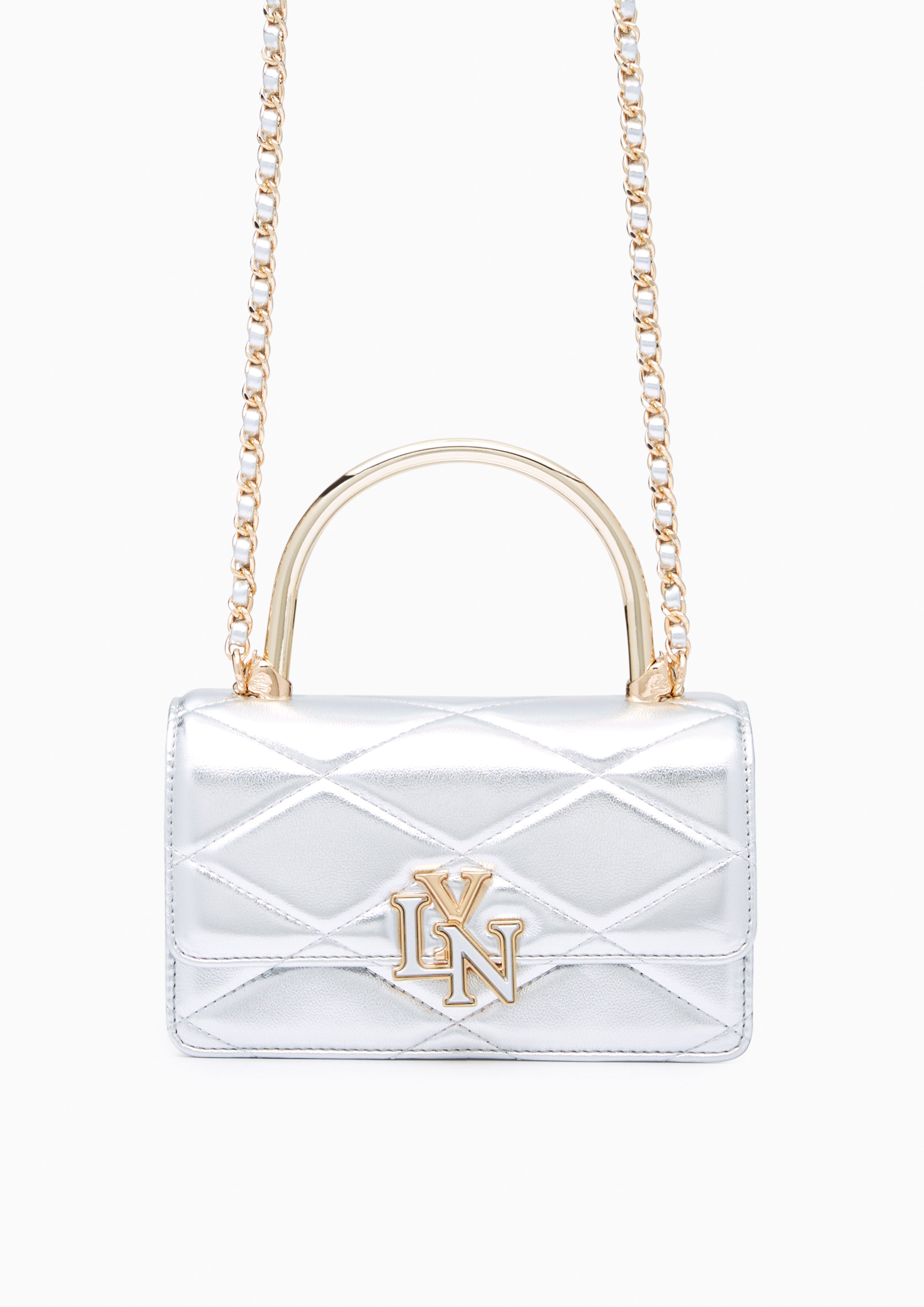 Estella Mini Crossbody Bag - Silver