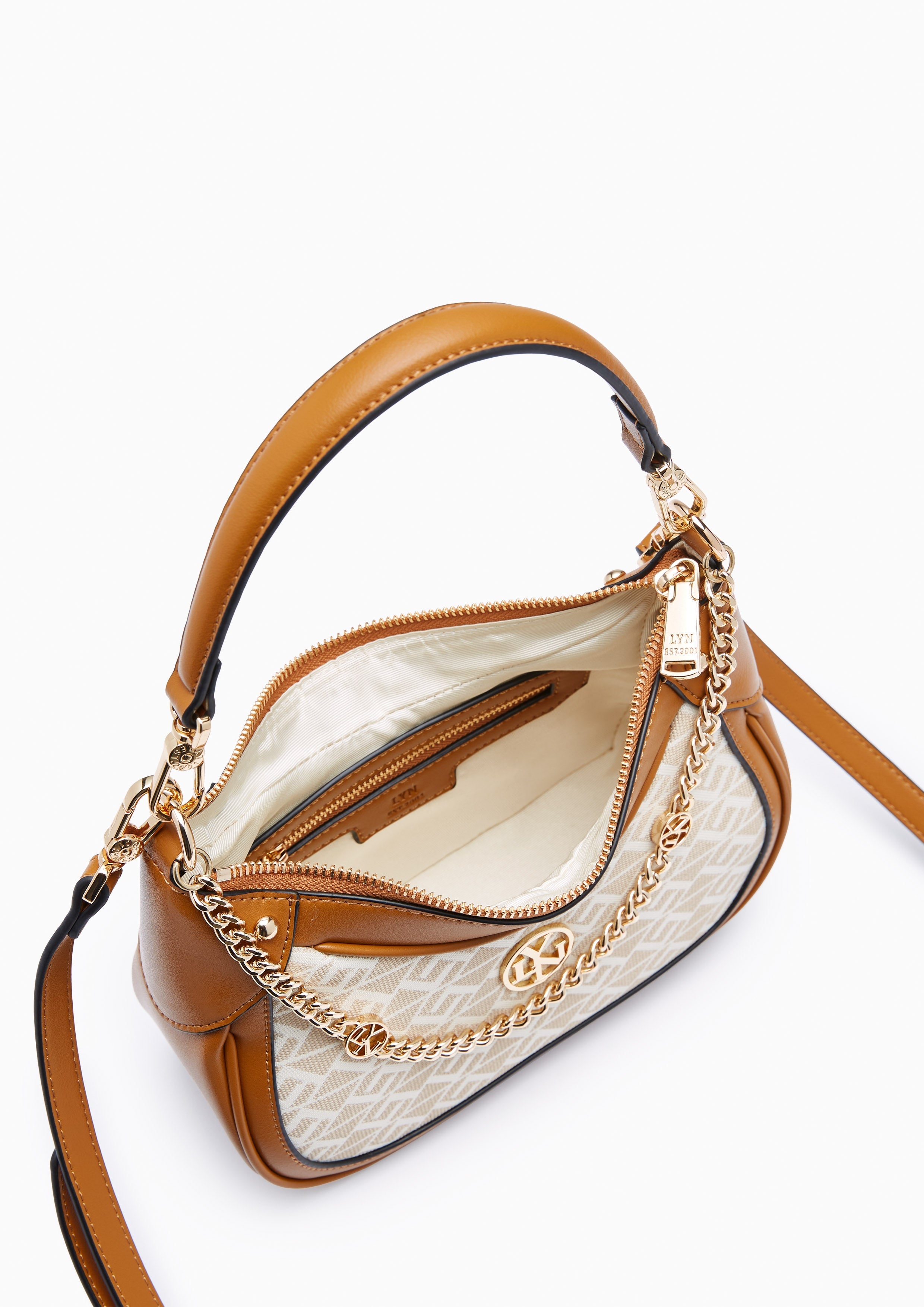 Mona Ii S Shoulder Bag - Printed Beige