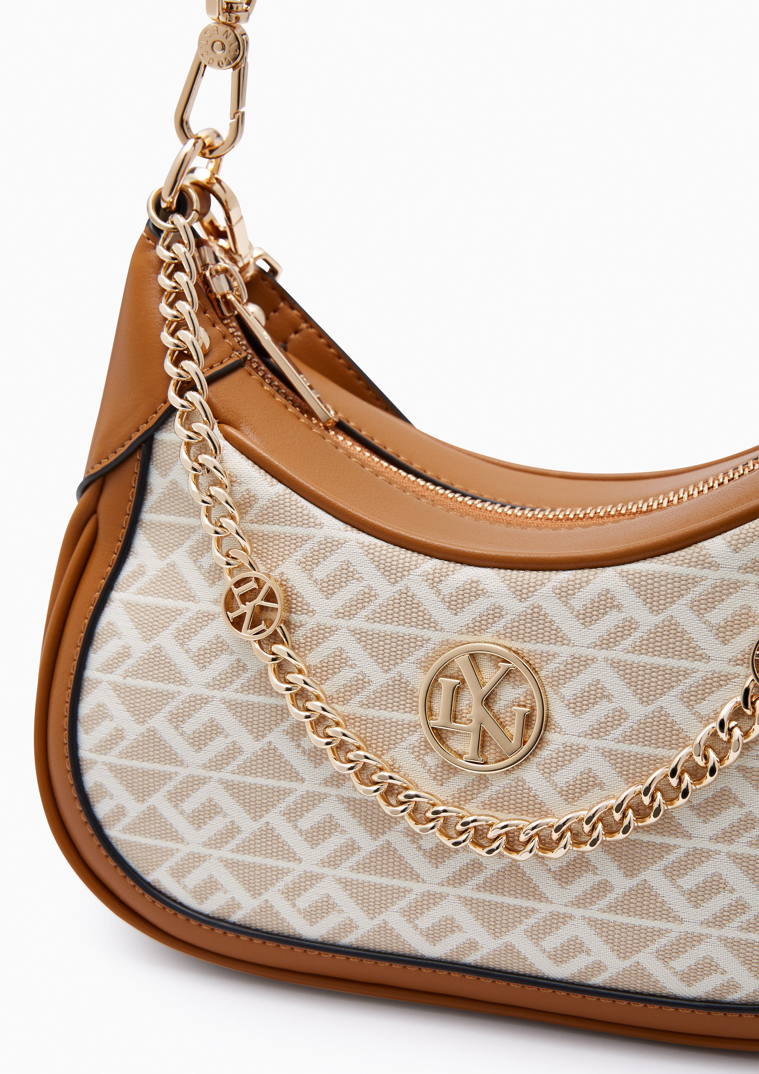 Mona Ii S Shoulder Bag - Printed Beige