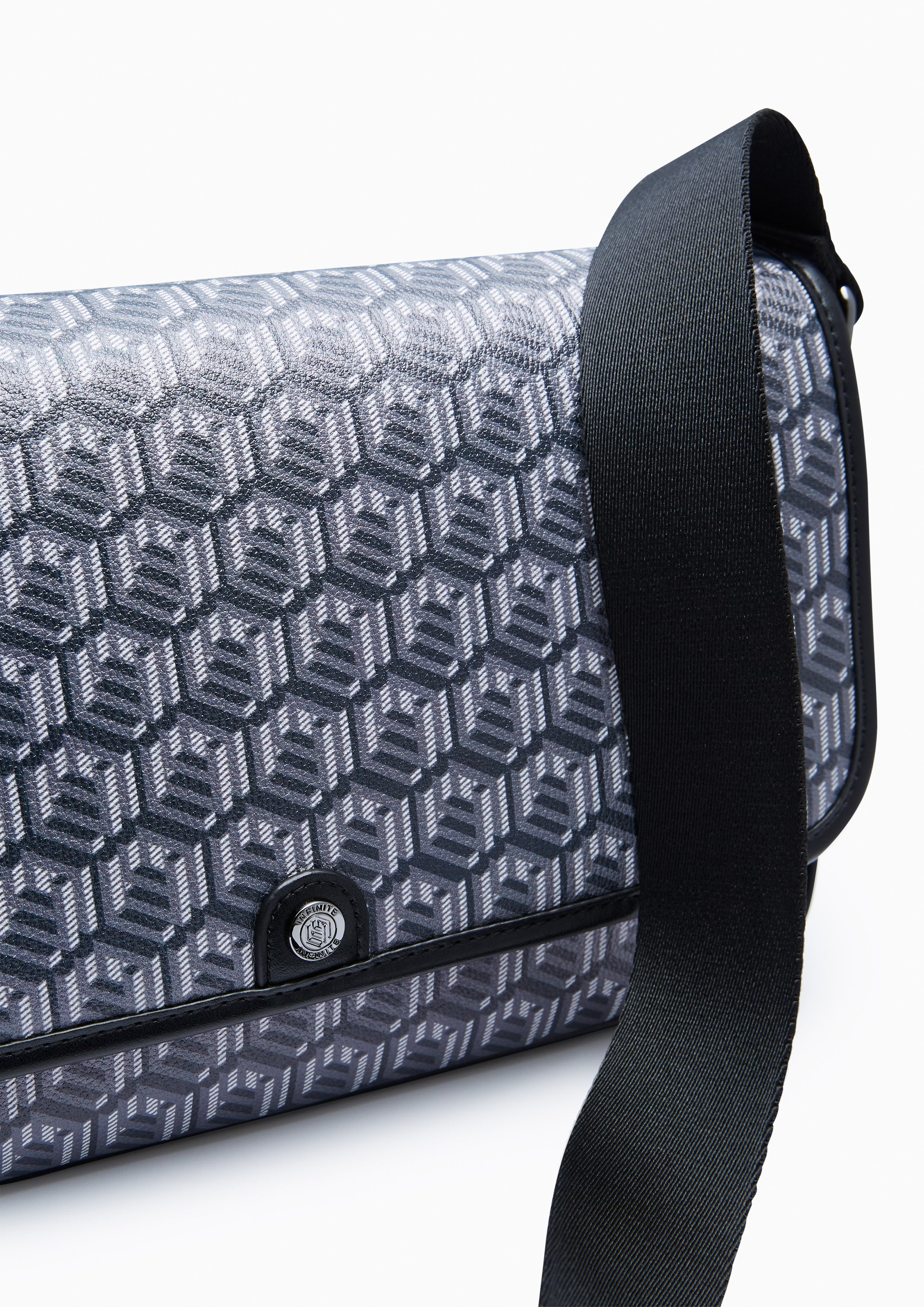 Zoll Infinite Messenger Crossbody Bag - Printed Black