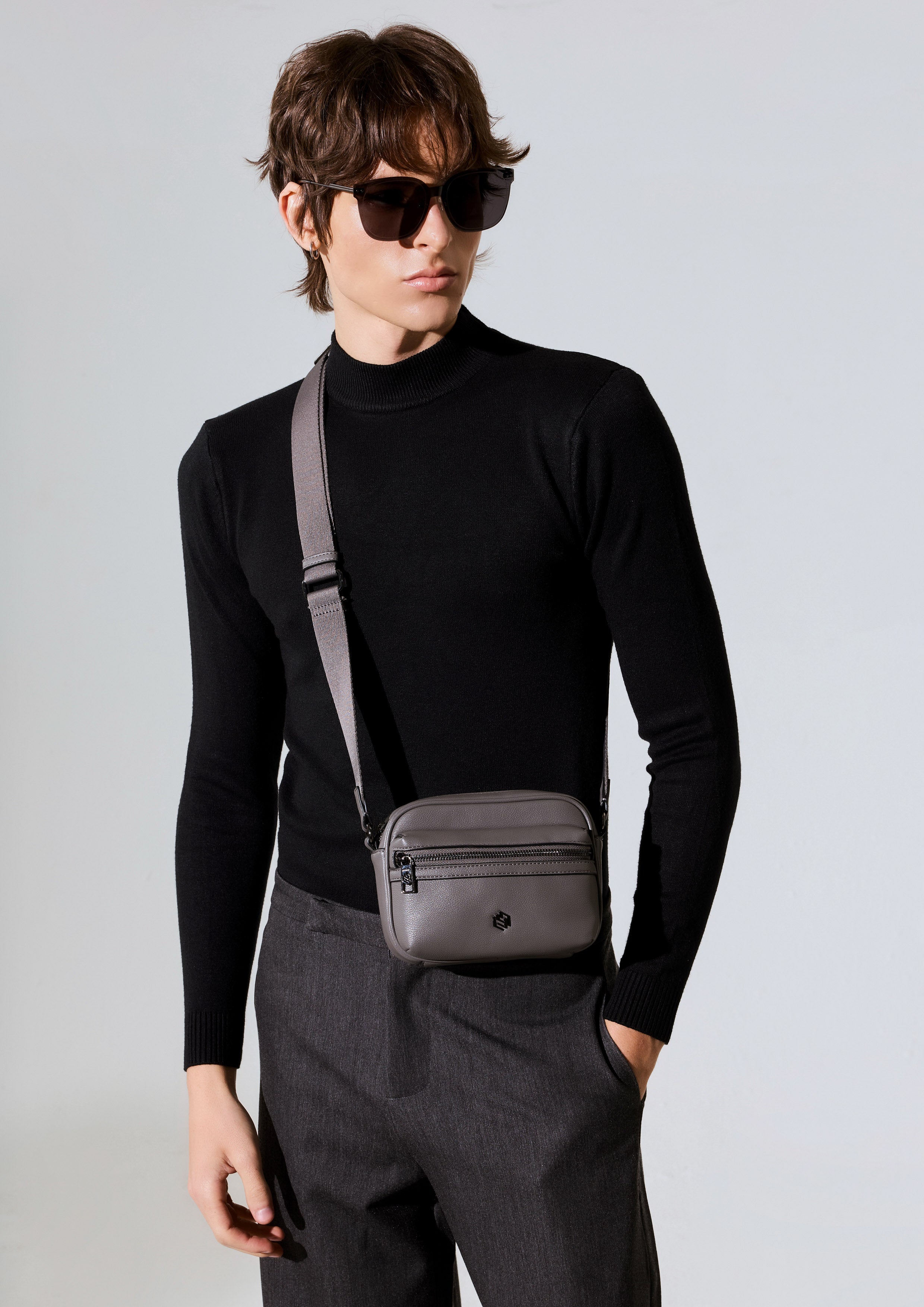 Zoll Infinite Mini Crossbody Bag - Dark Grey