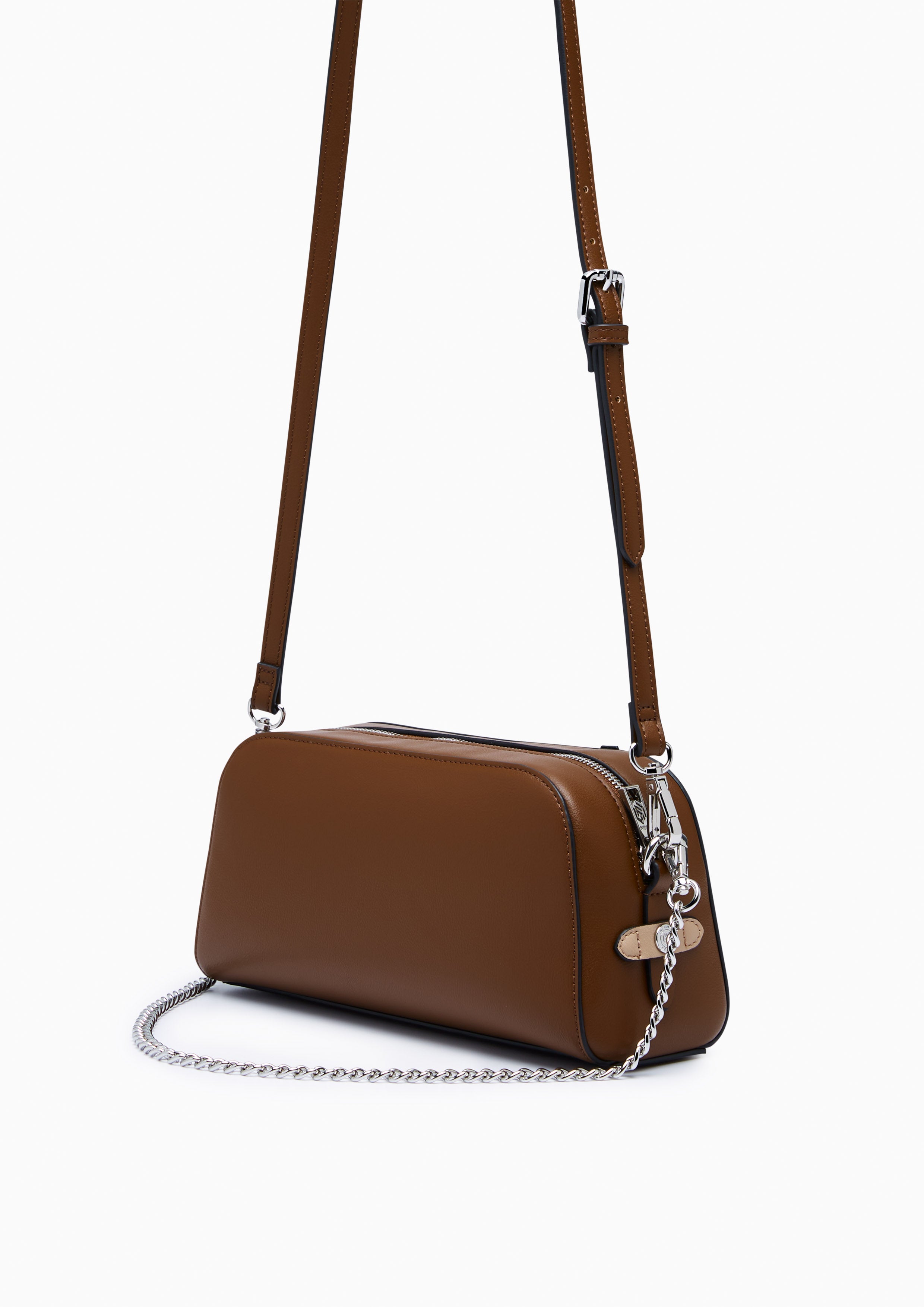 Zoll Infinite Chain Crossbody Bag - Dark Brown