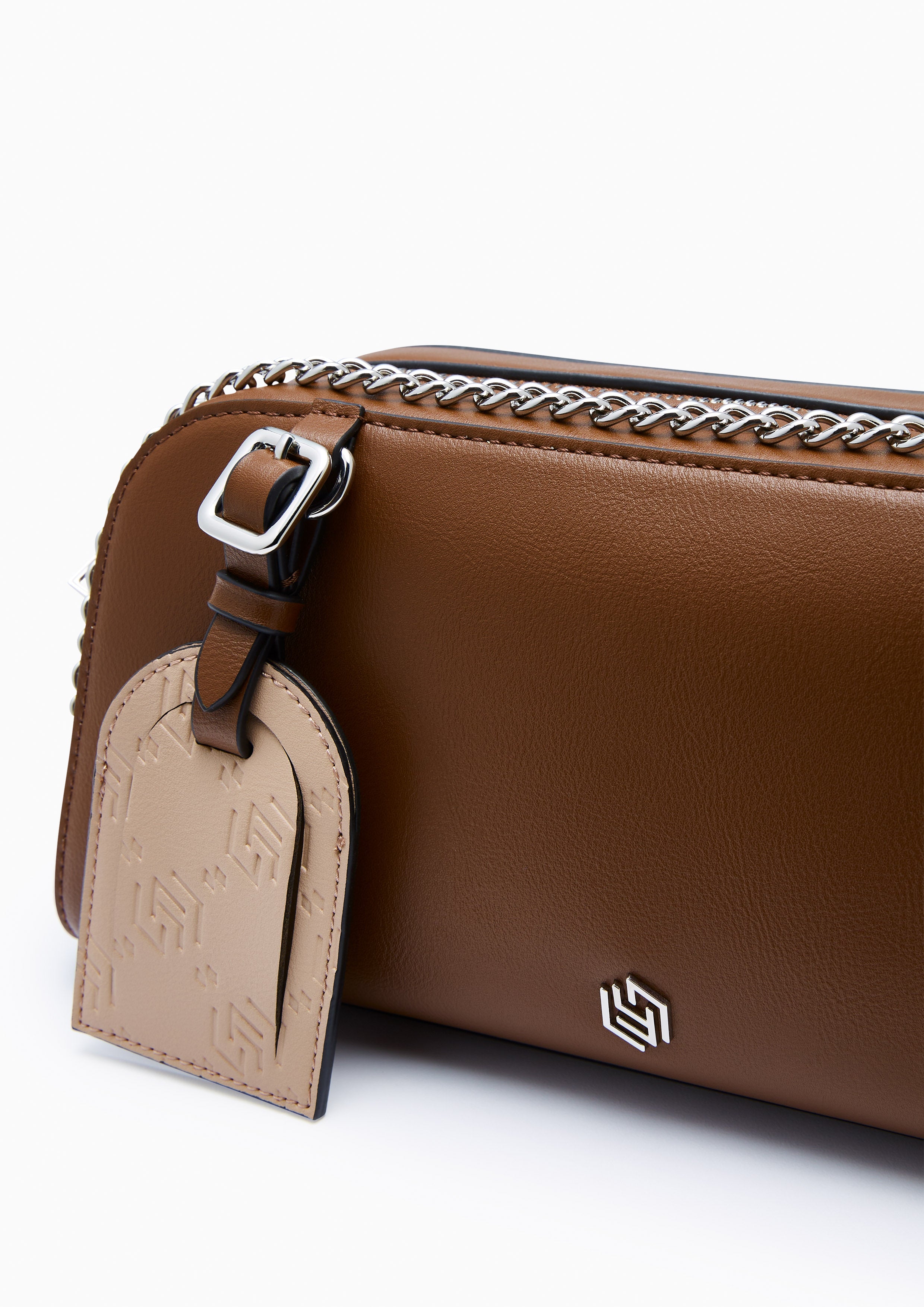 Zoll Infinite Chain Crossbody Bag - Dark Brown