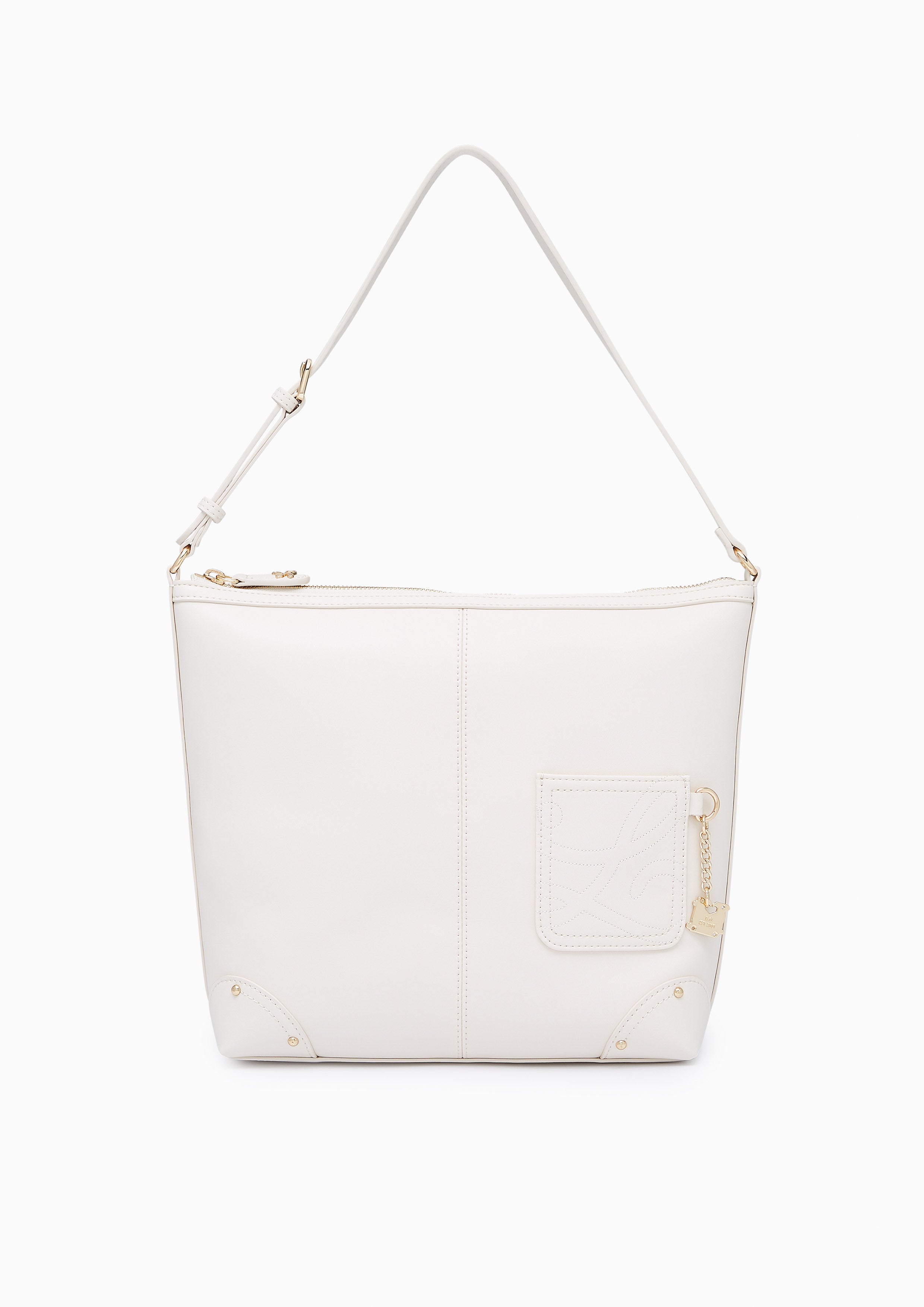 Boyfriends Shoulder Bag -  Ivory