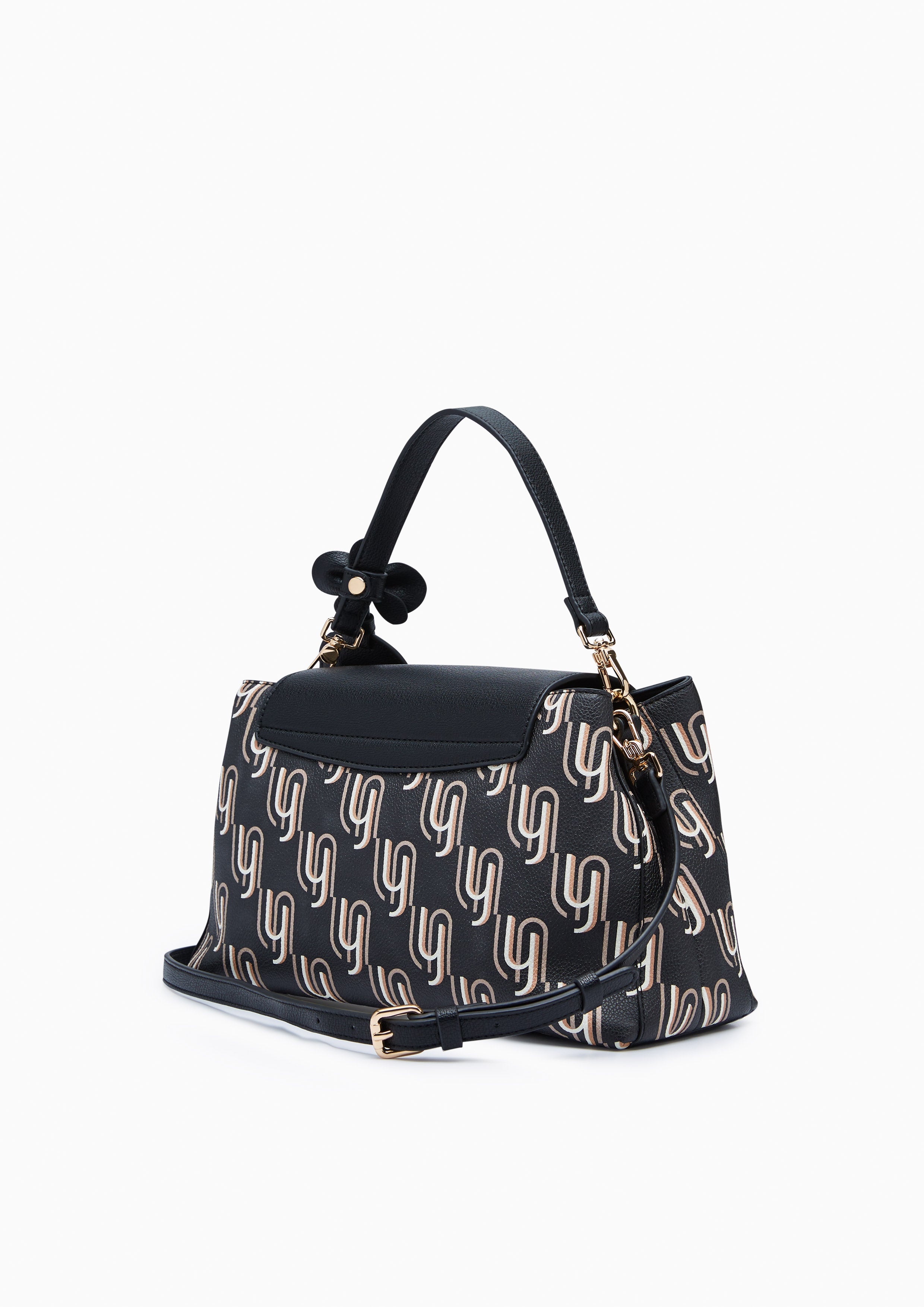 Ivy Infinite Top Handle M Handbag - Printed Black