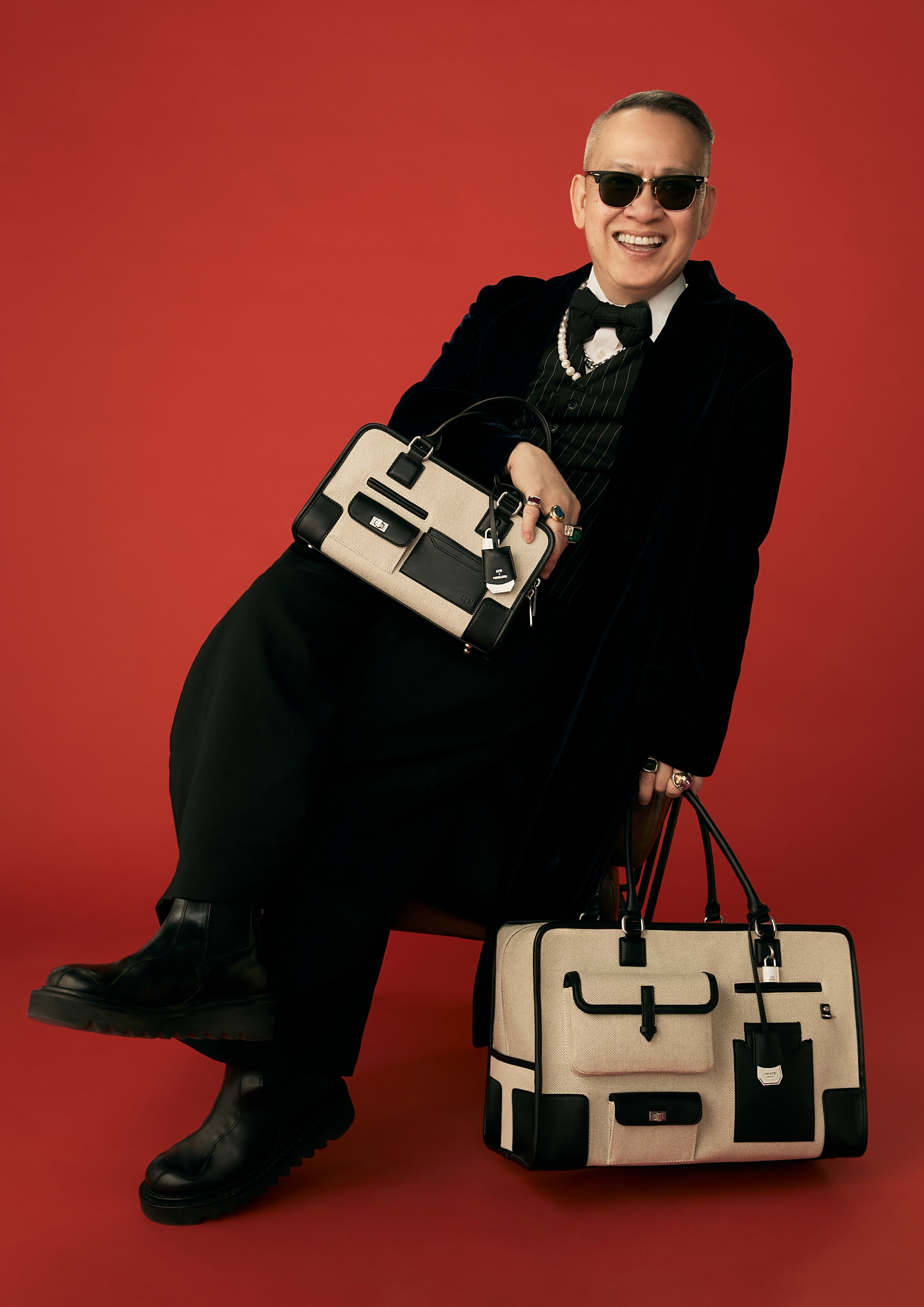 Tueslove Canvas Xl Tote Bag - Black