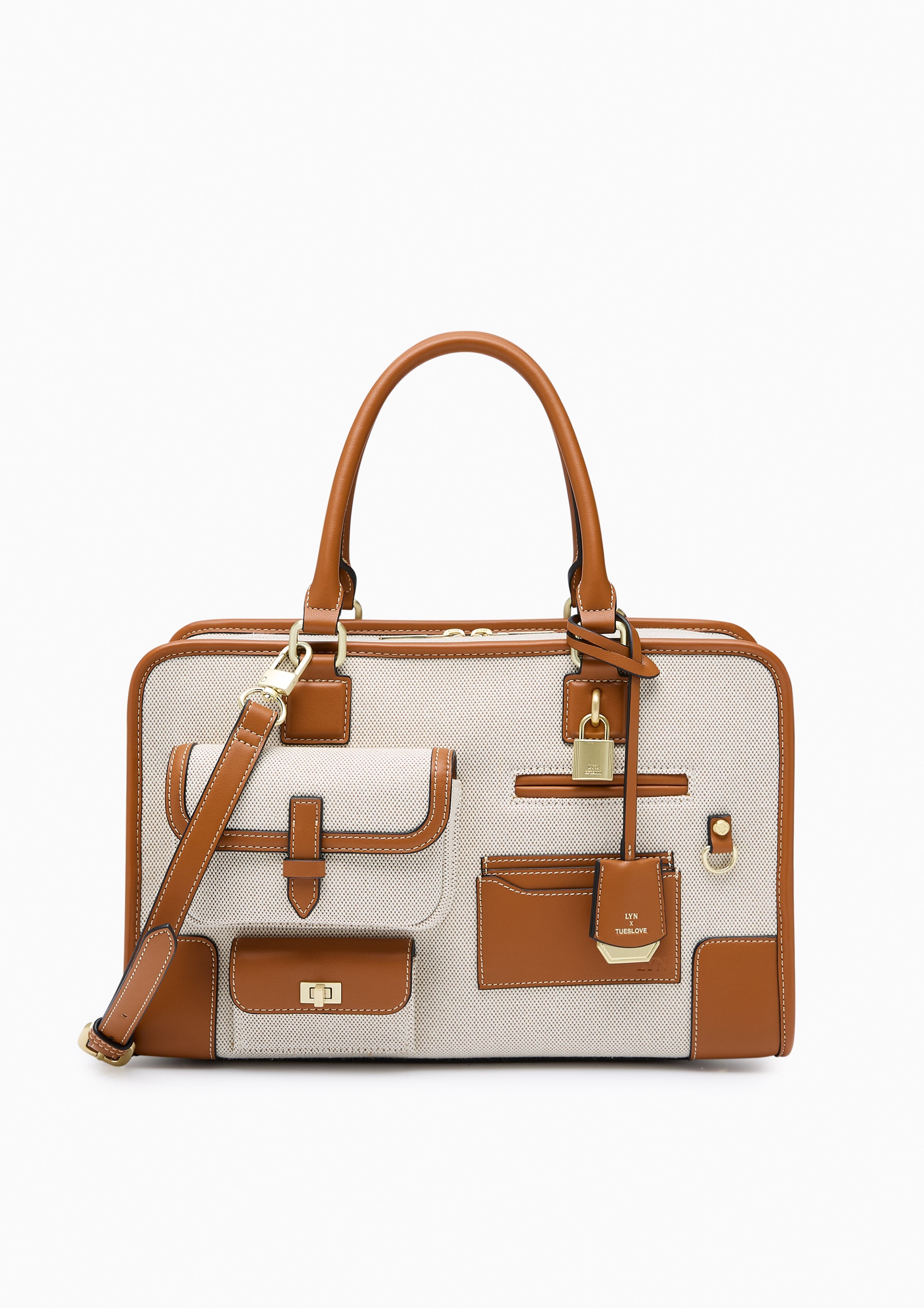 Tueslove Canvas M Tote Bag - Brown