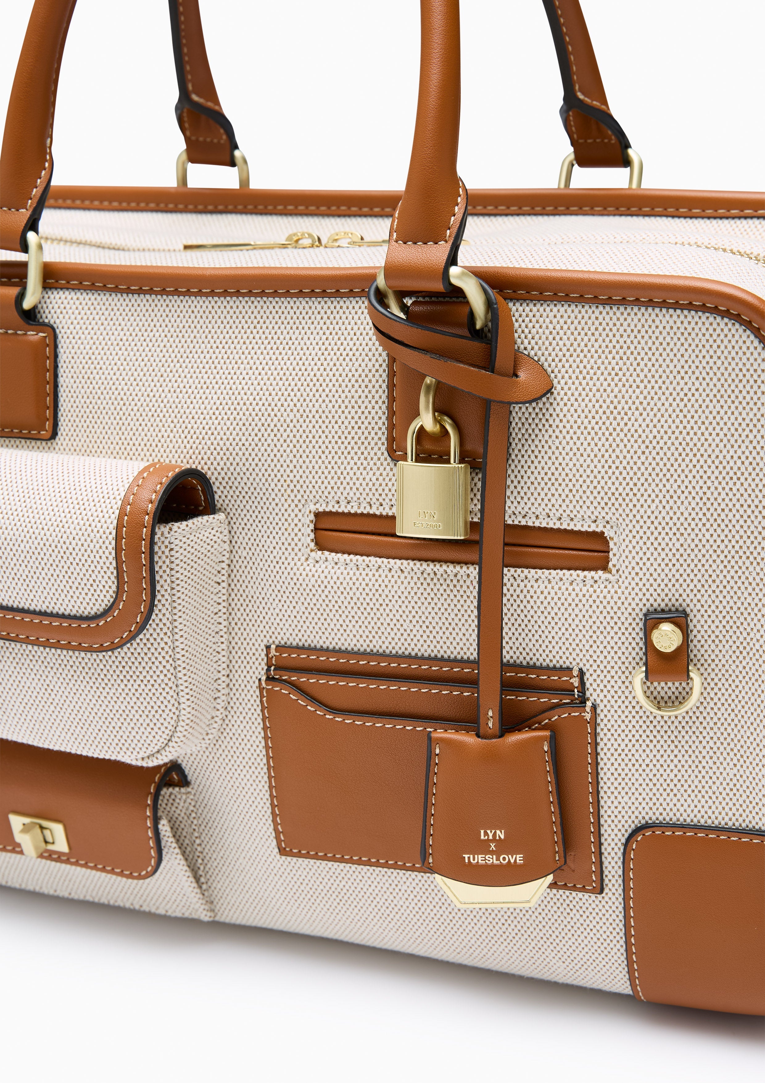 Tueslove Canvas M Tote Bag - Brown