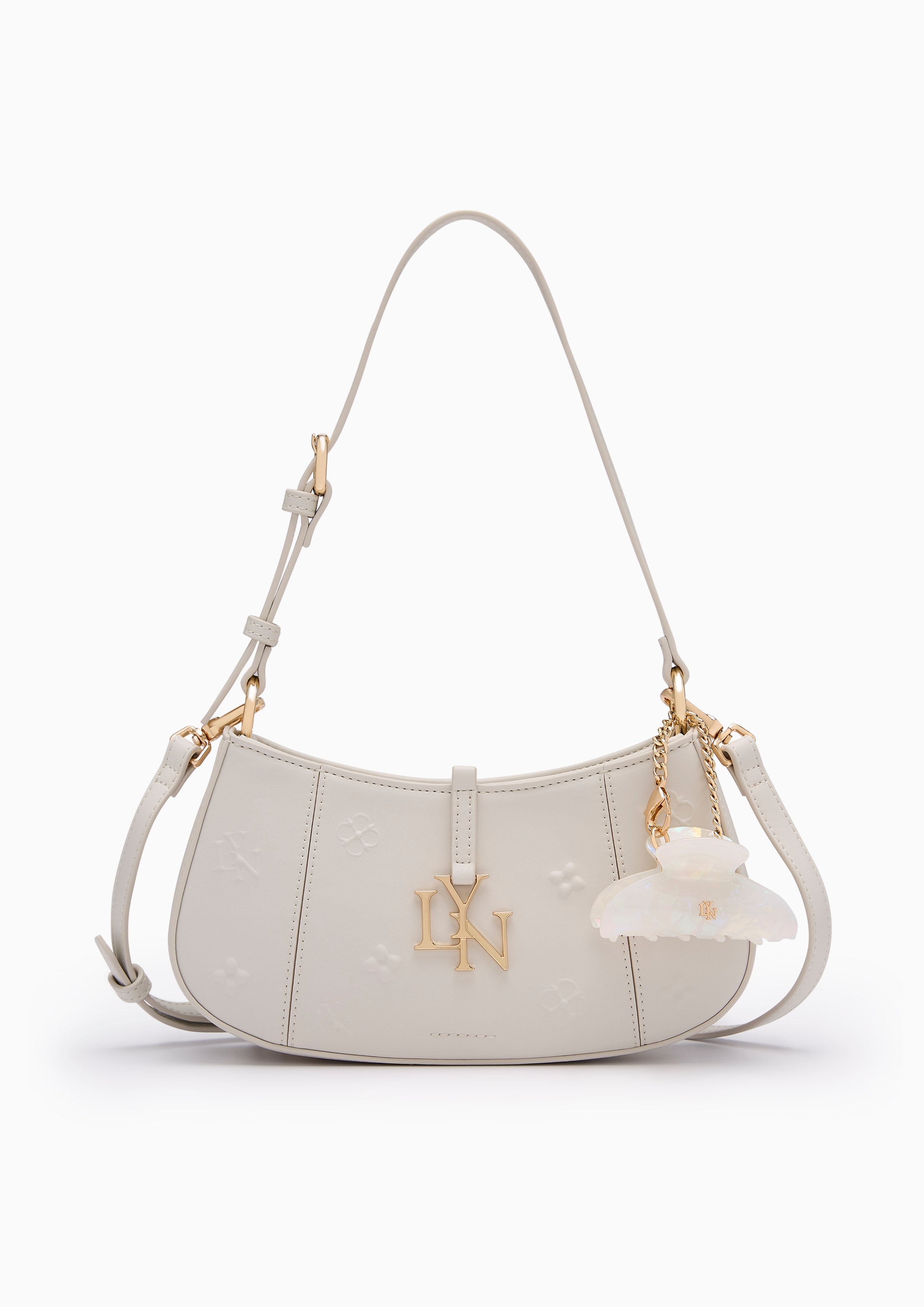 Wendy Brighton Shoulder Bag - Light Grey