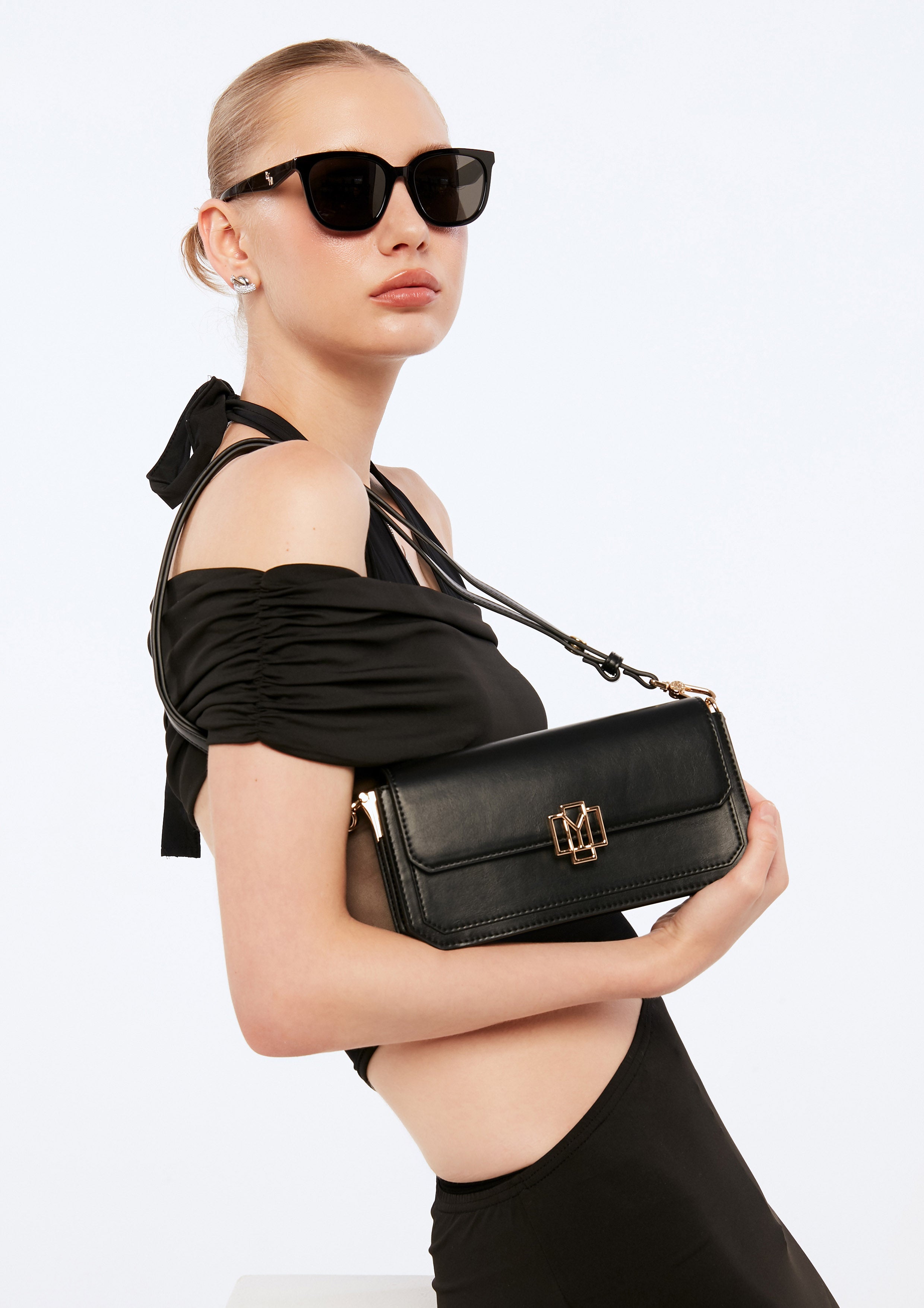 Berlyn  Crossbody Bag - Black