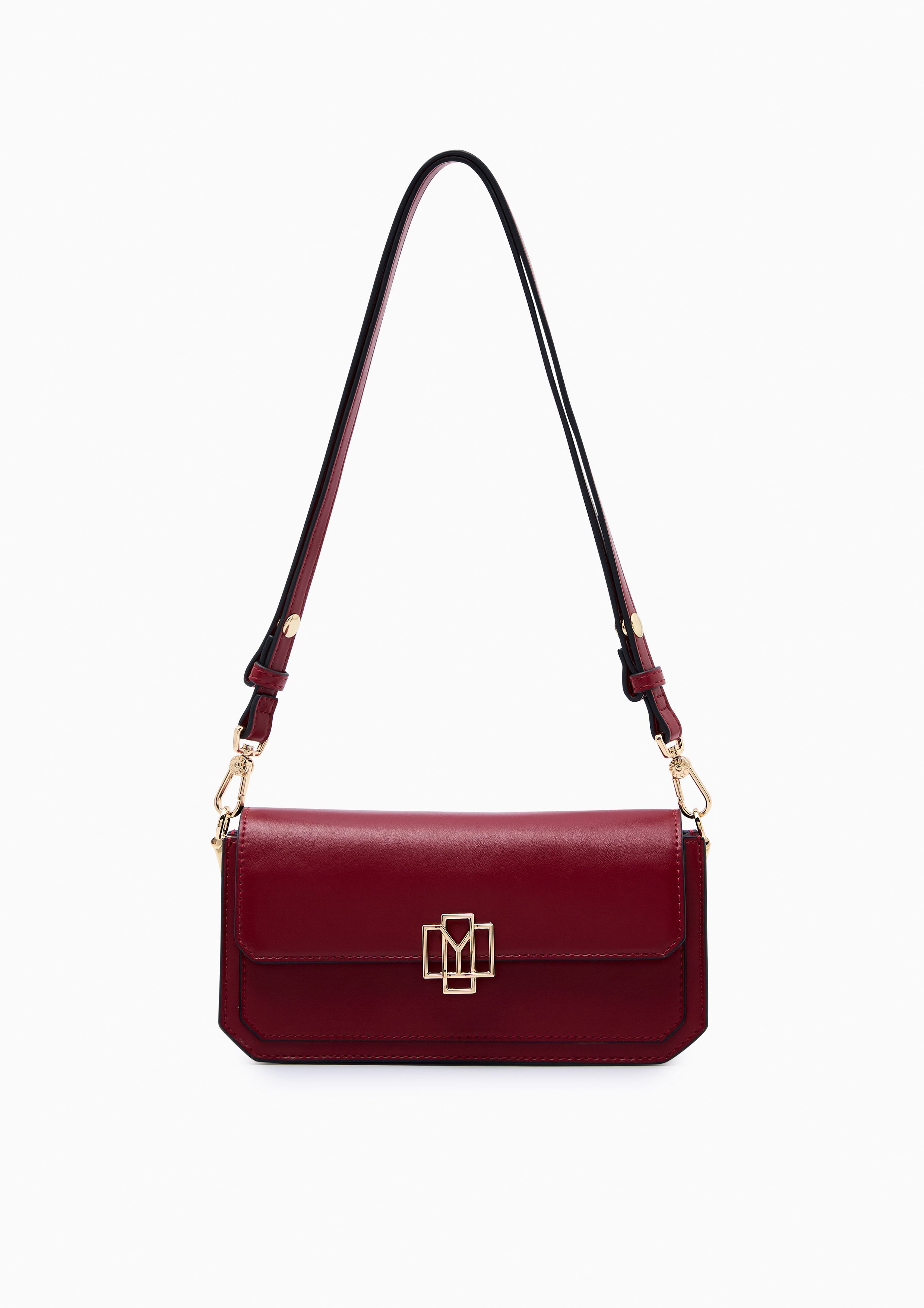 Berlyn  Crossbody Bag - Dark Red