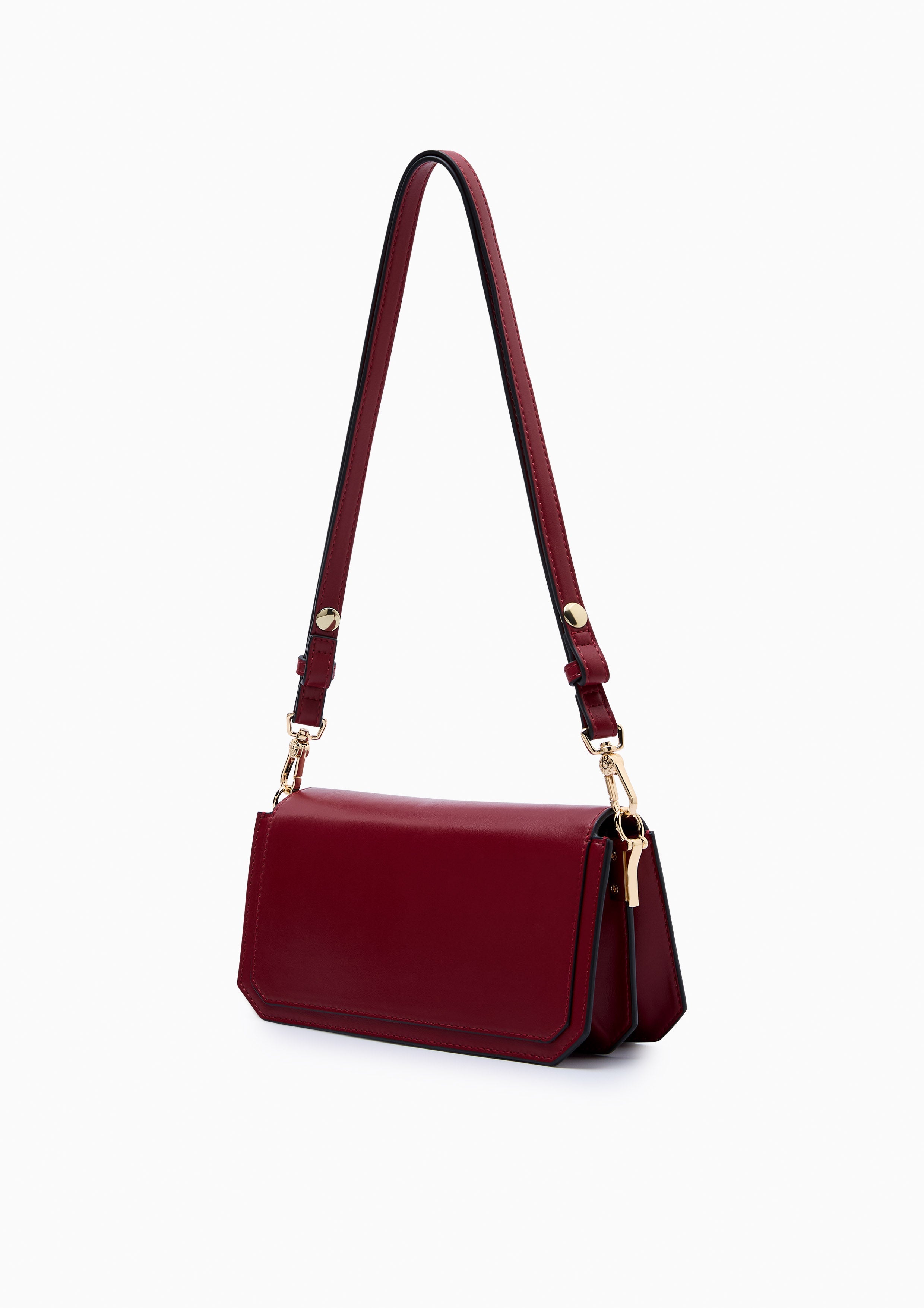 Berlyn  Crossbody Bag - Dark Red