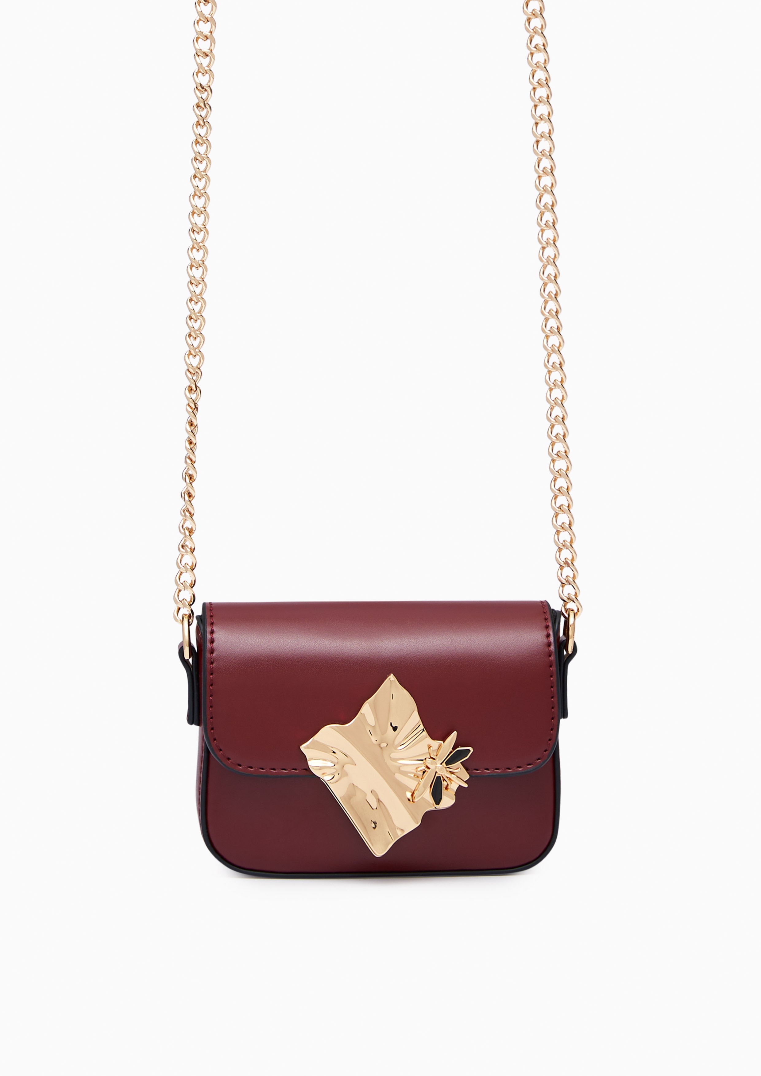 Voda Infinite Mini  Crossbody Bag - Dark Red