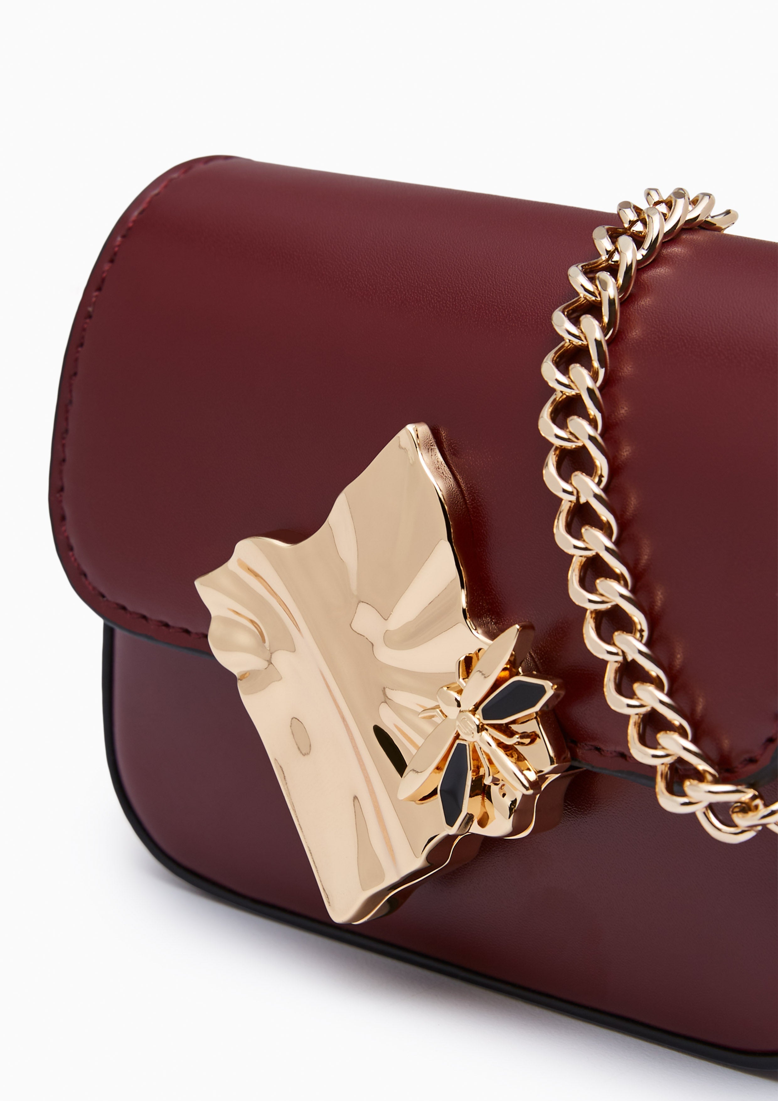 Voda Infinite Mini  Crossbody Bag - Dark Red