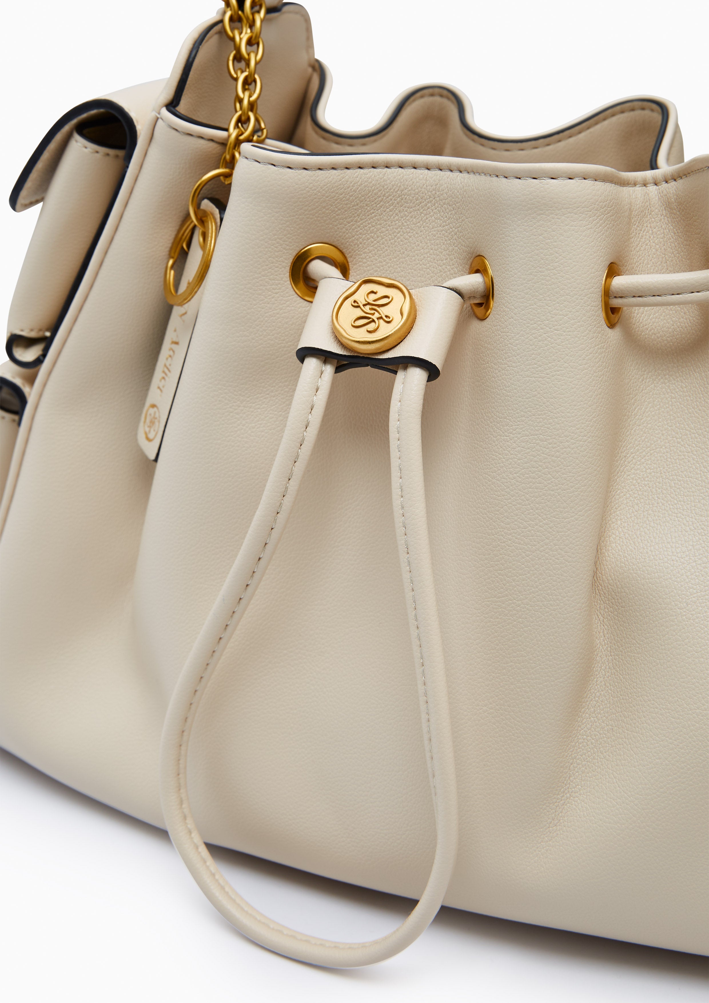 Atelier M Bucket Bag - Light Beige