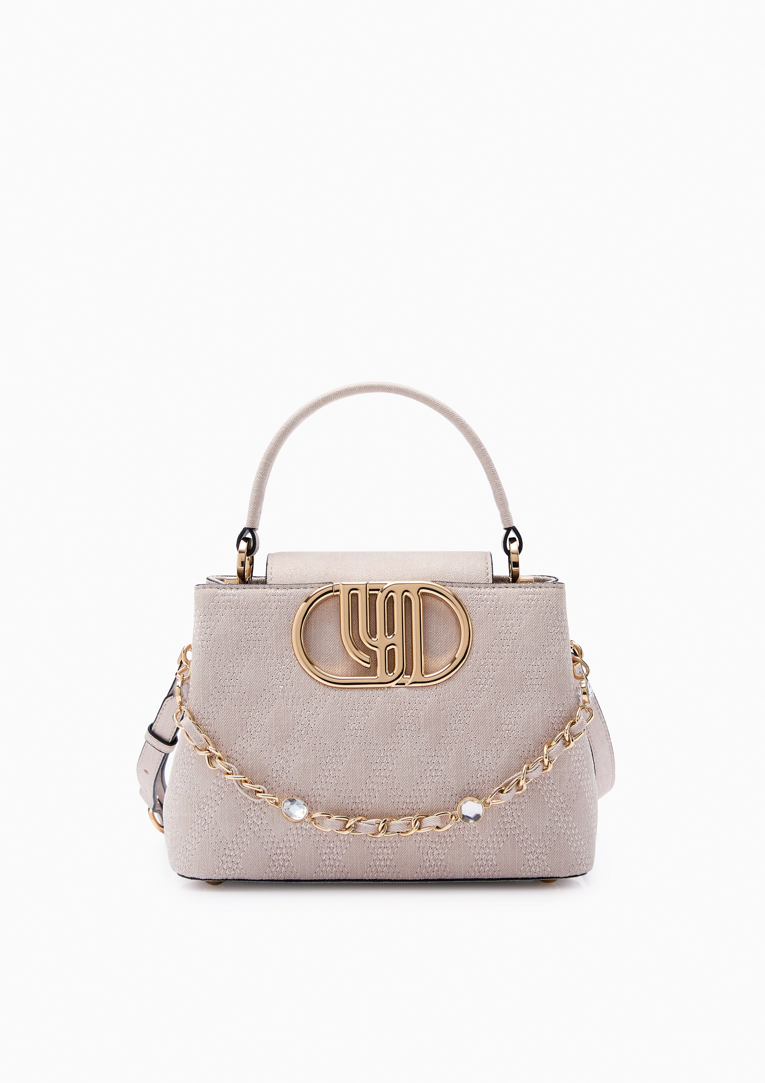 Andreana Infinite Top Handle Handbag - Light Beige