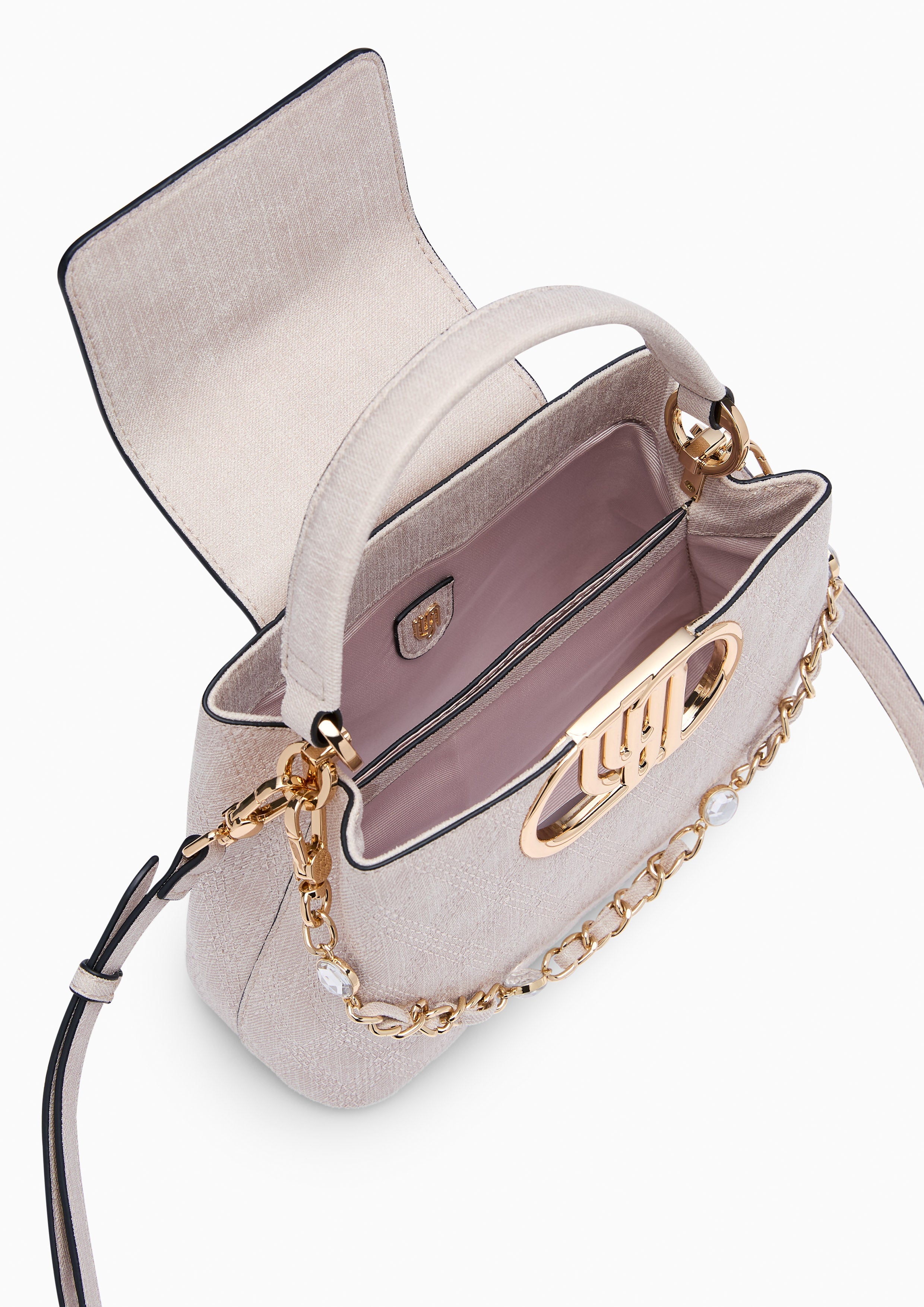 Andreana Infinite Top Handle Handbag - Light Beige