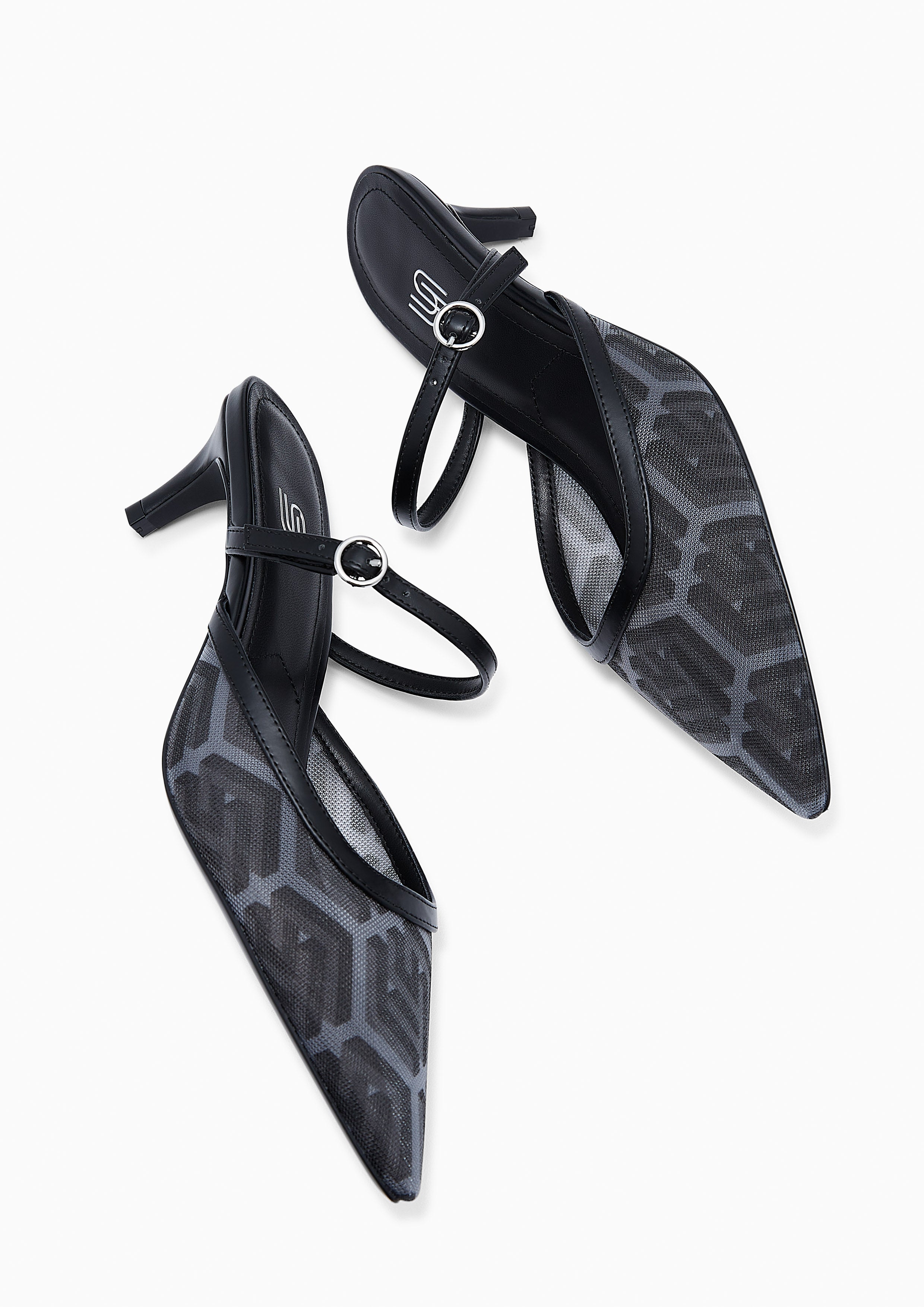 Ada Infinite Heels - Printed Black