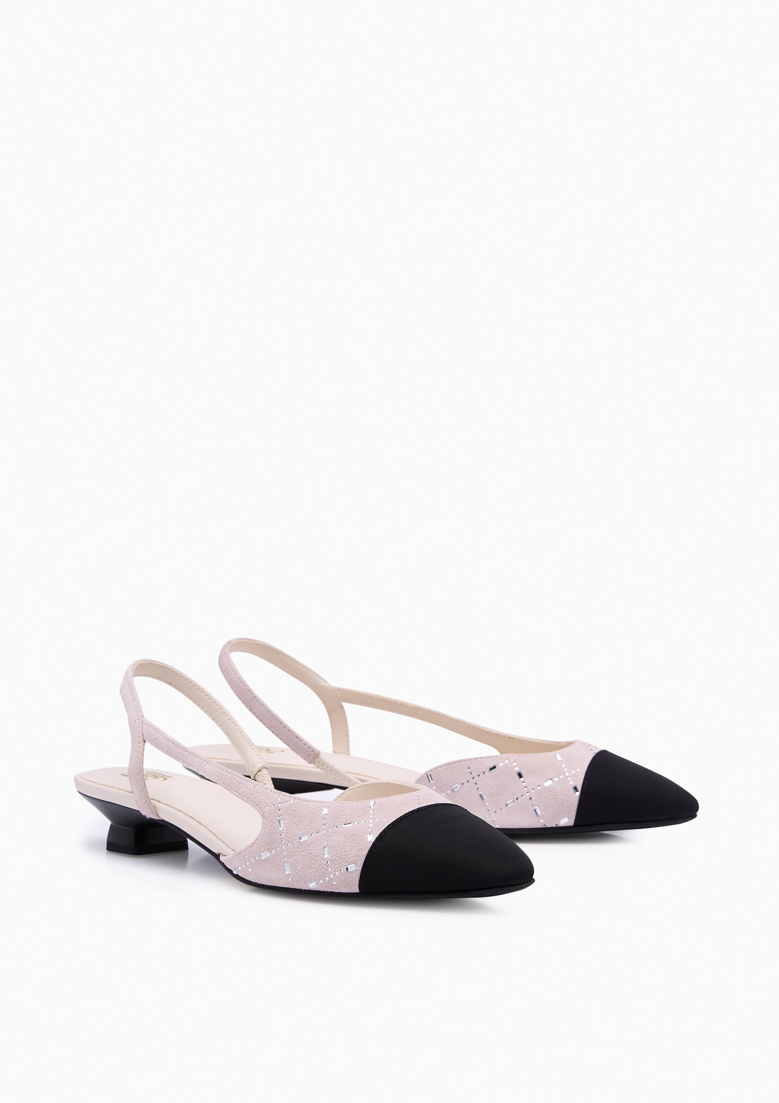 Lucia Crystal Infinite Flats And Sandals - Off-White