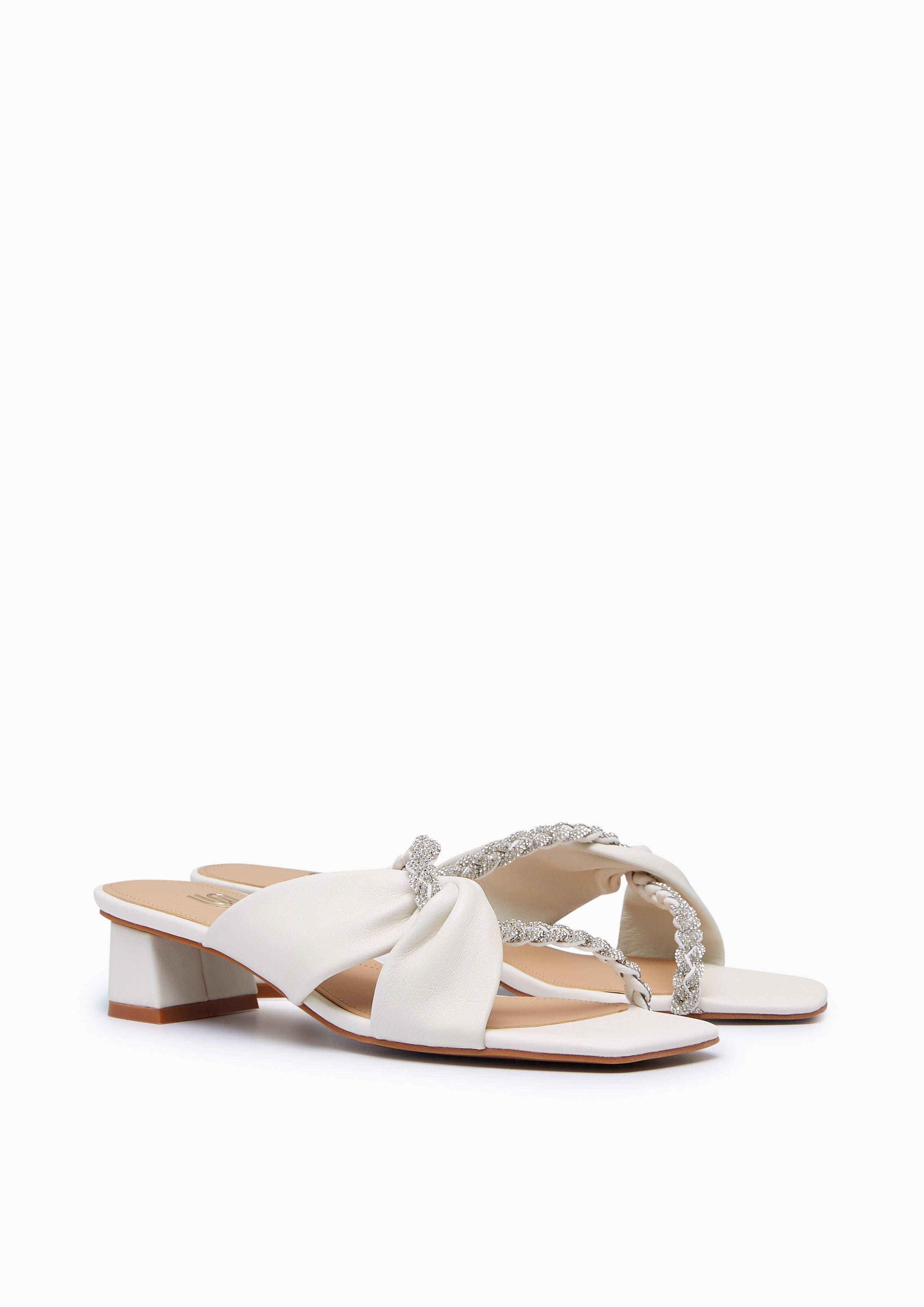 Promise Pleat Infinite Flats And Sandals - Ivory