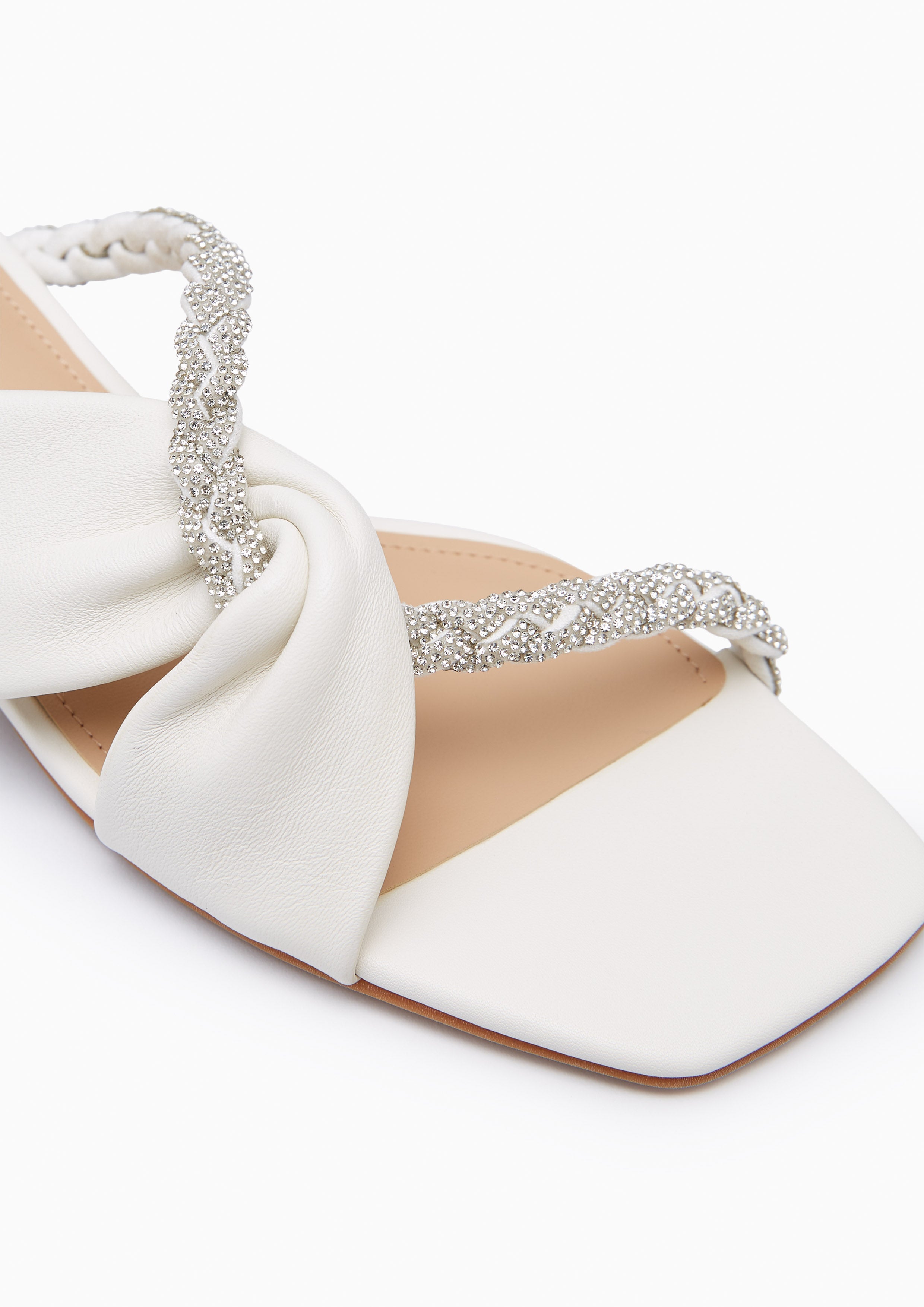 Promise Pleat Infinite Flats And Sandals - Ivory