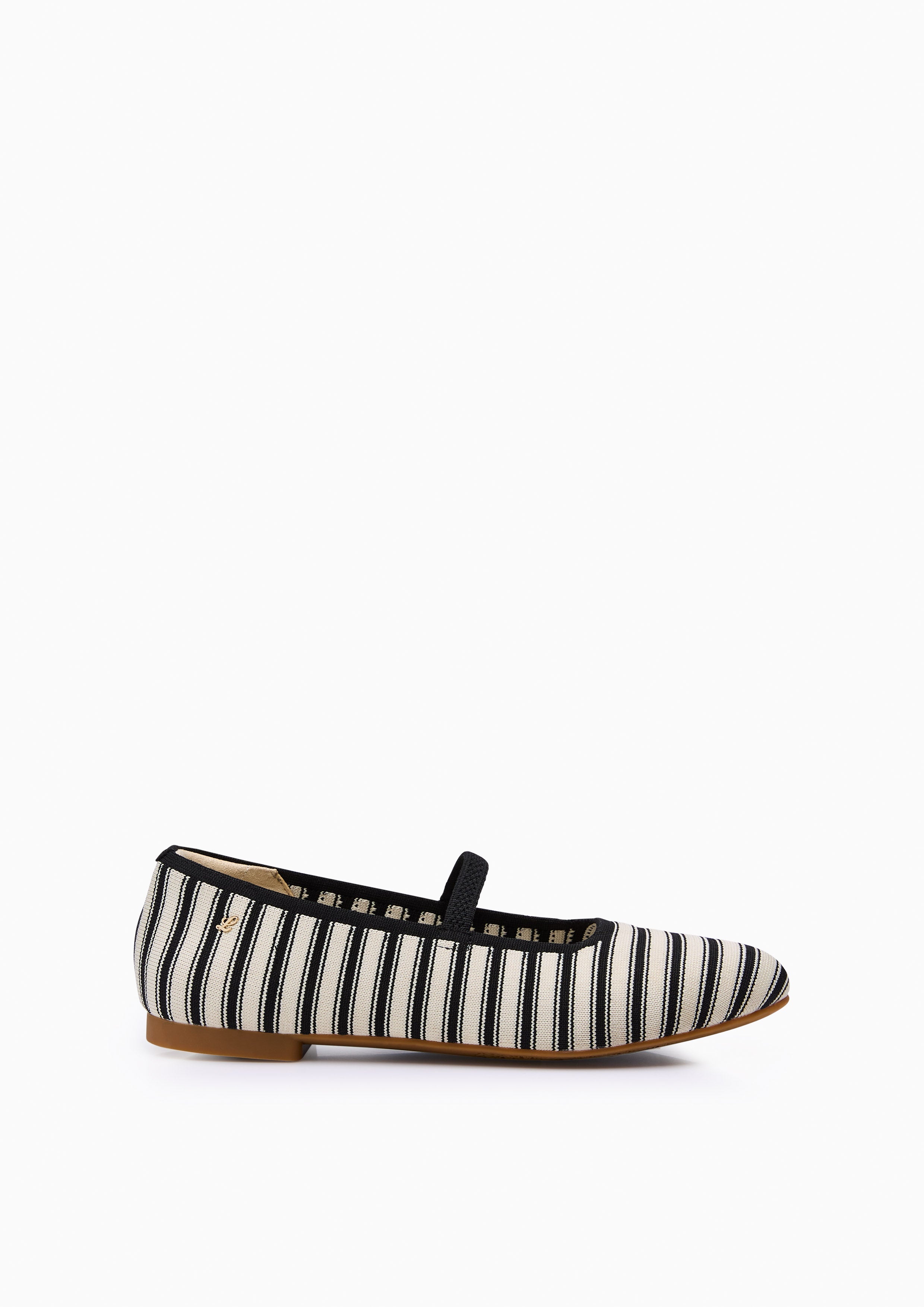 Gloria Flats And Sandals - Striped Black