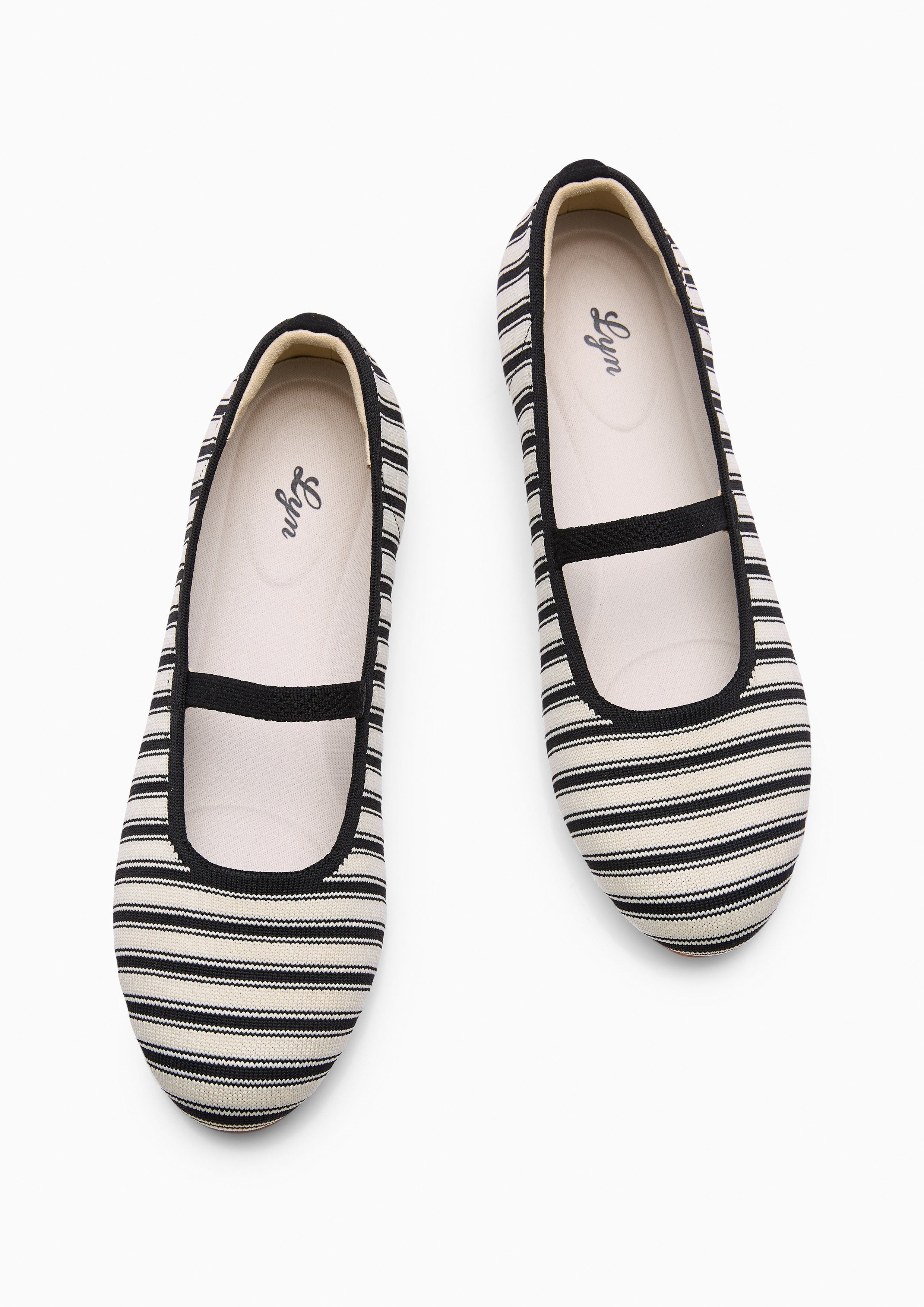 Gloria Flats And Sandals - Striped Black
