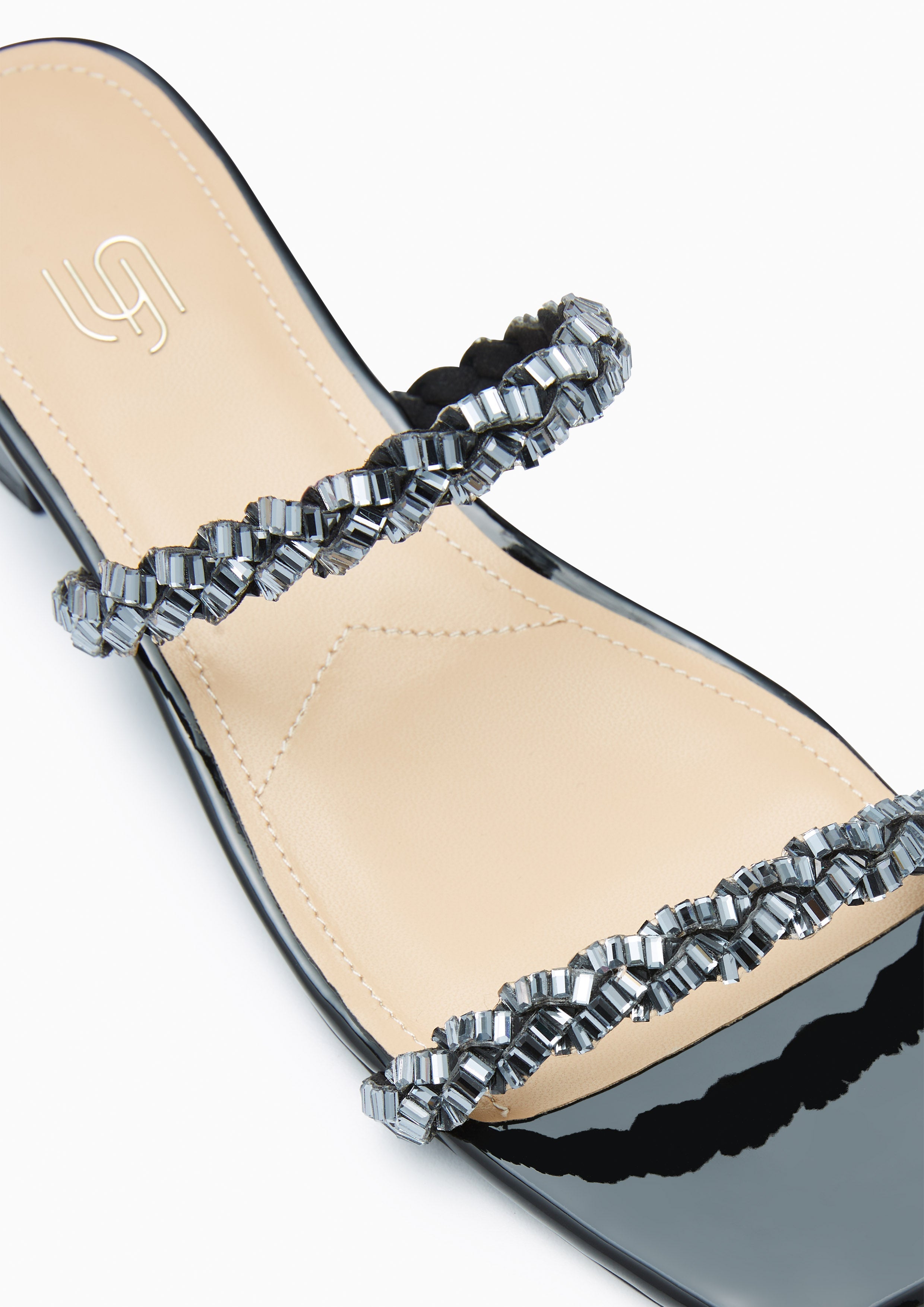 Promise Square Infinite Flats And Sandals - Black