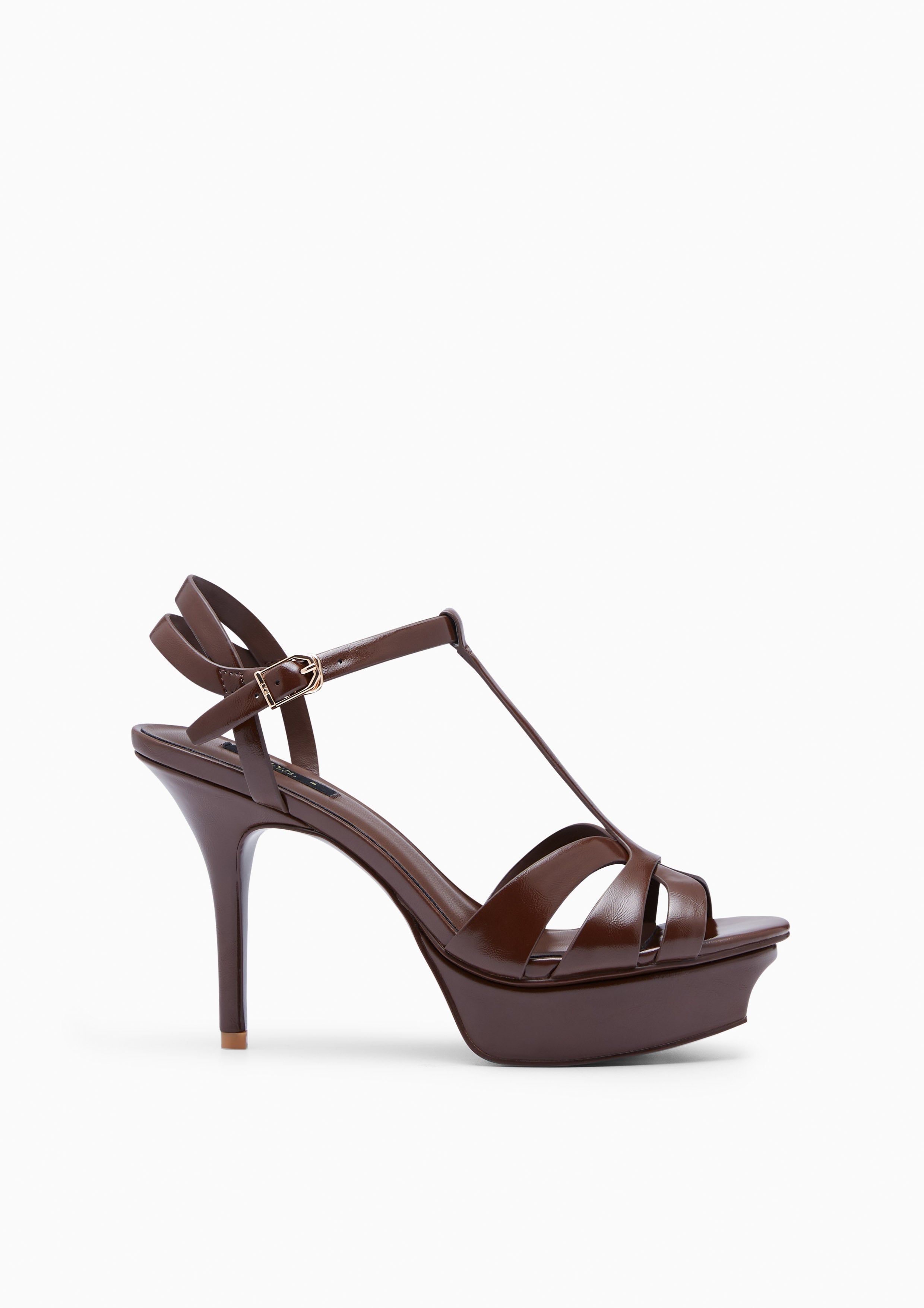 Sabella Gloss Flats And Sandals - Dark Brown