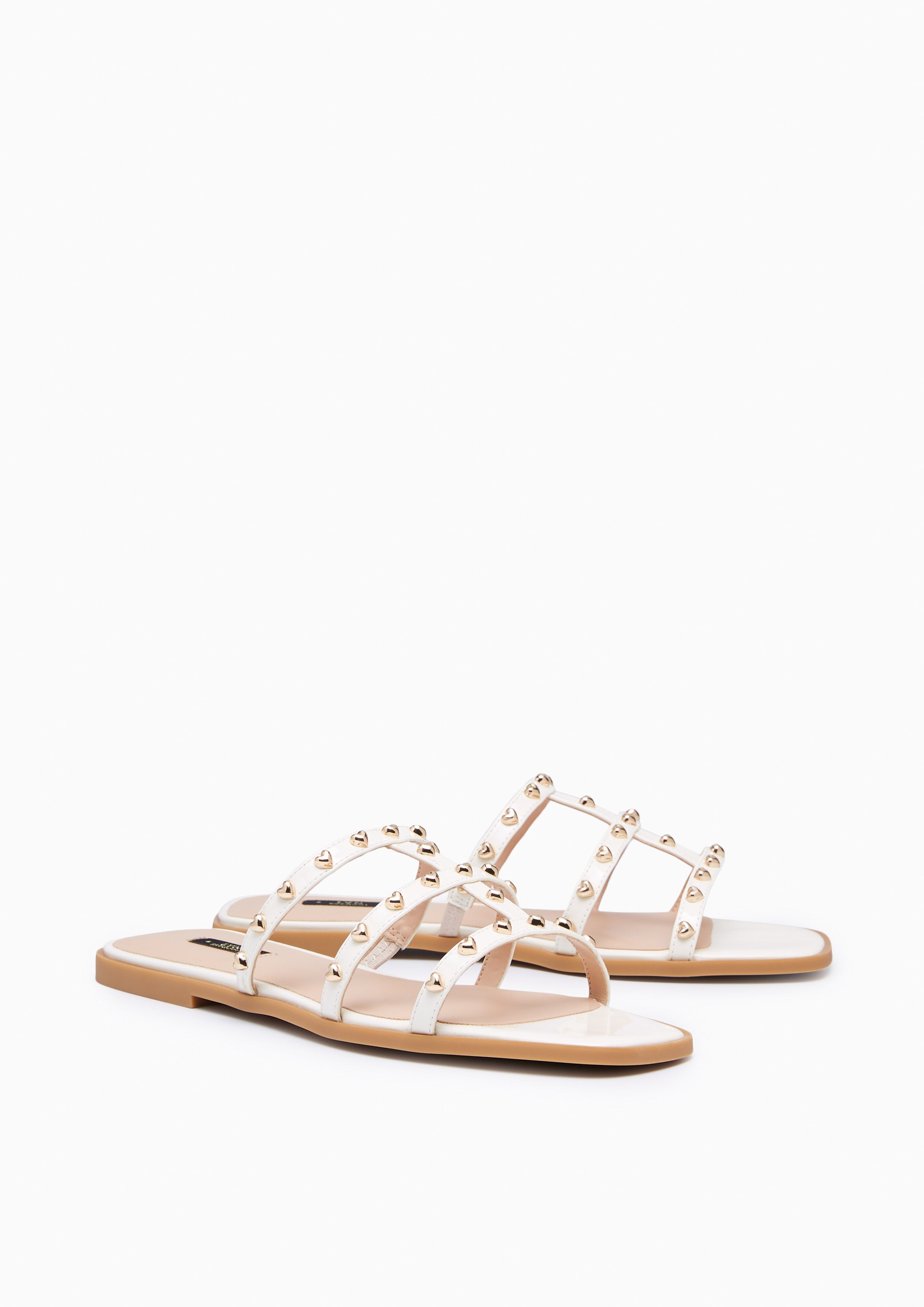 Linda Love Flat Flats And Sandals - Ivory