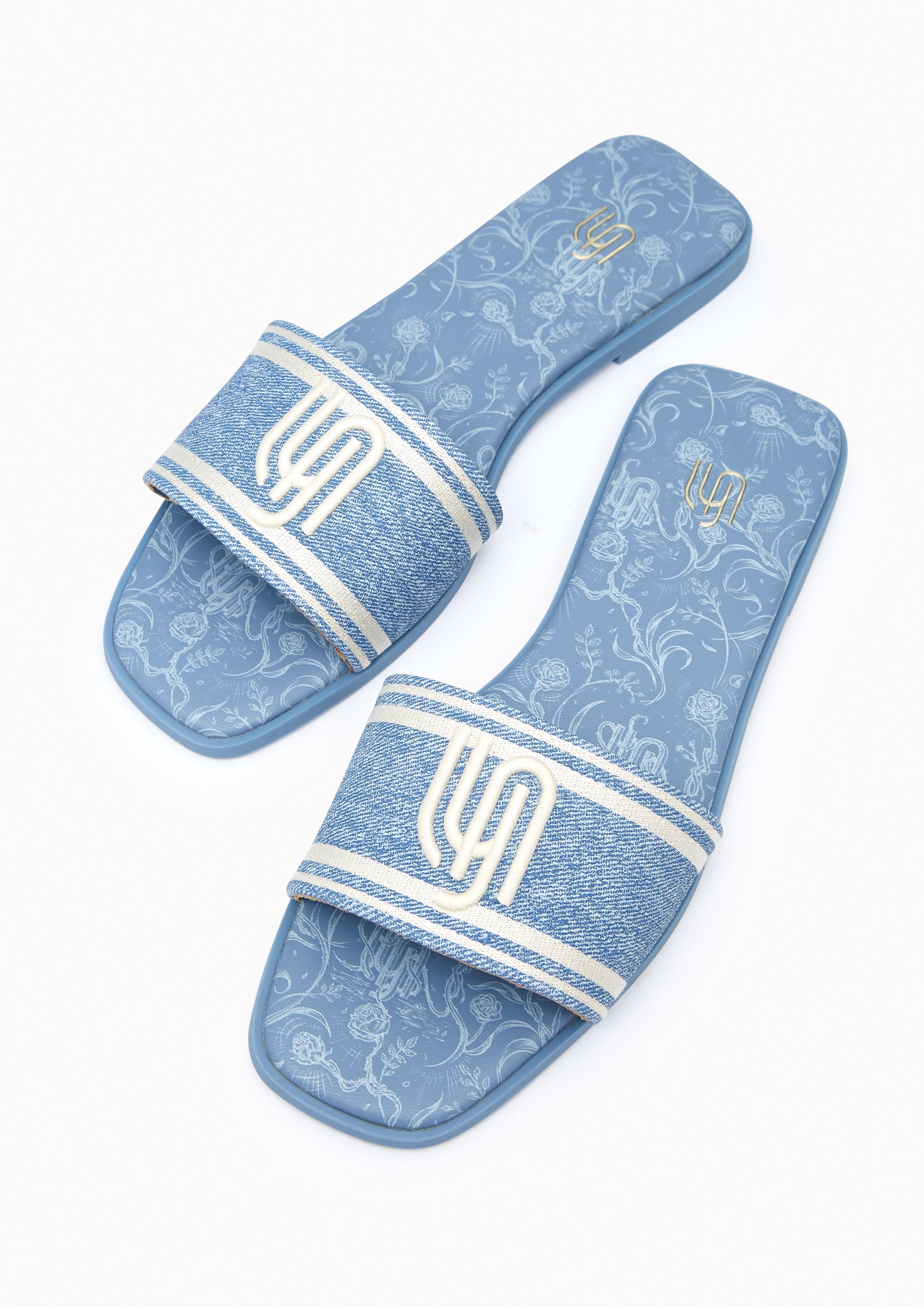 Maiden Denim Flat Infinite Flats And Sandals - Blue Variation 2