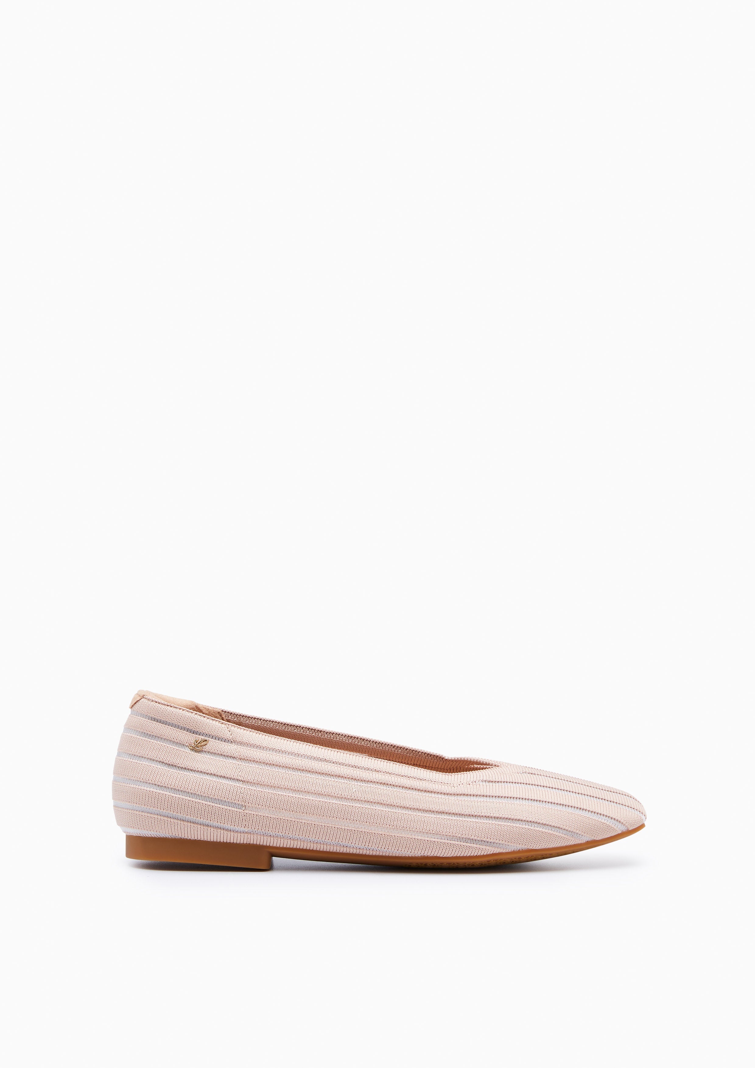 Charm Stripe  Flats And Sandals - Nude