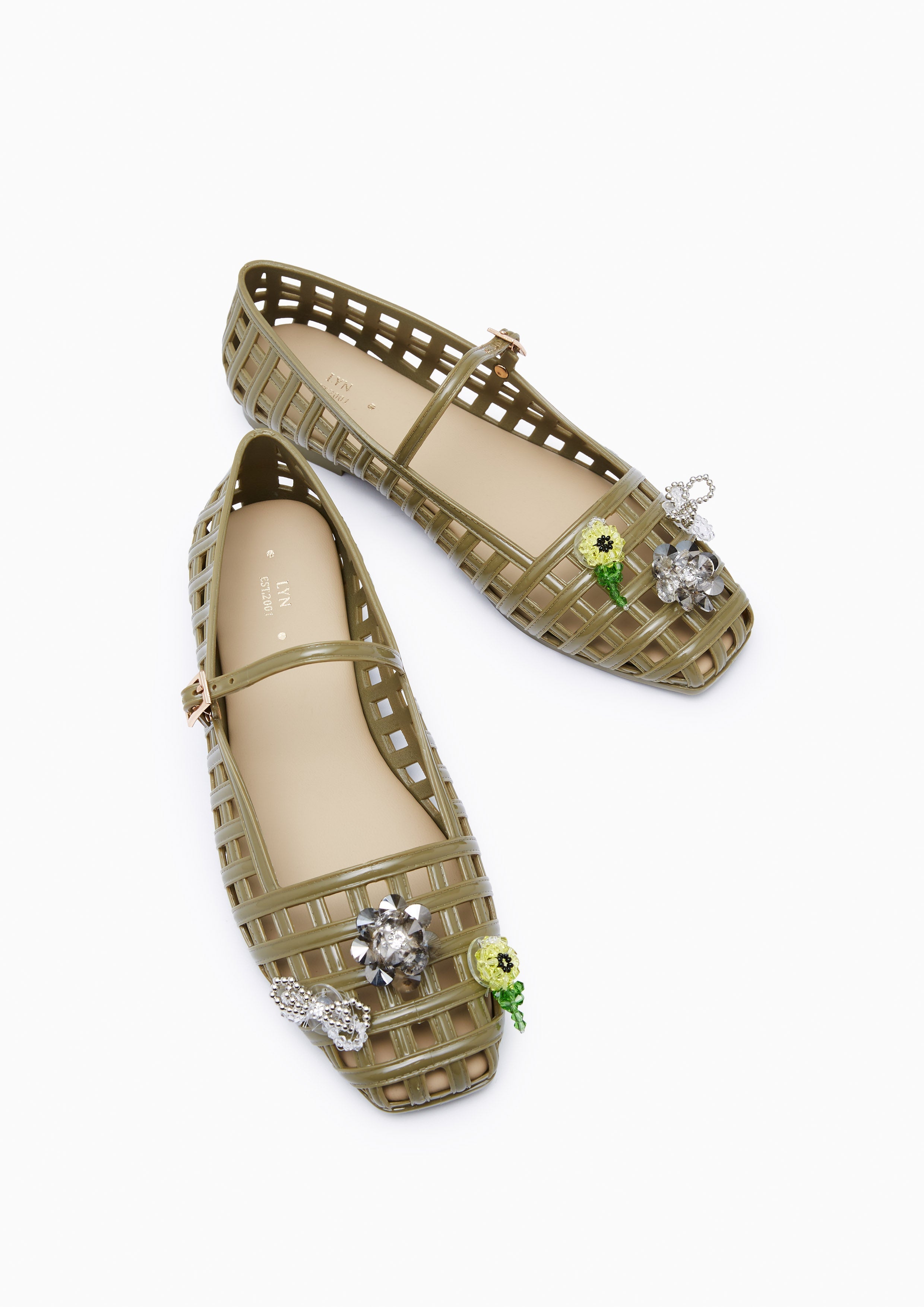 Jellaty Ballet Flats And Sandals - Dark Green