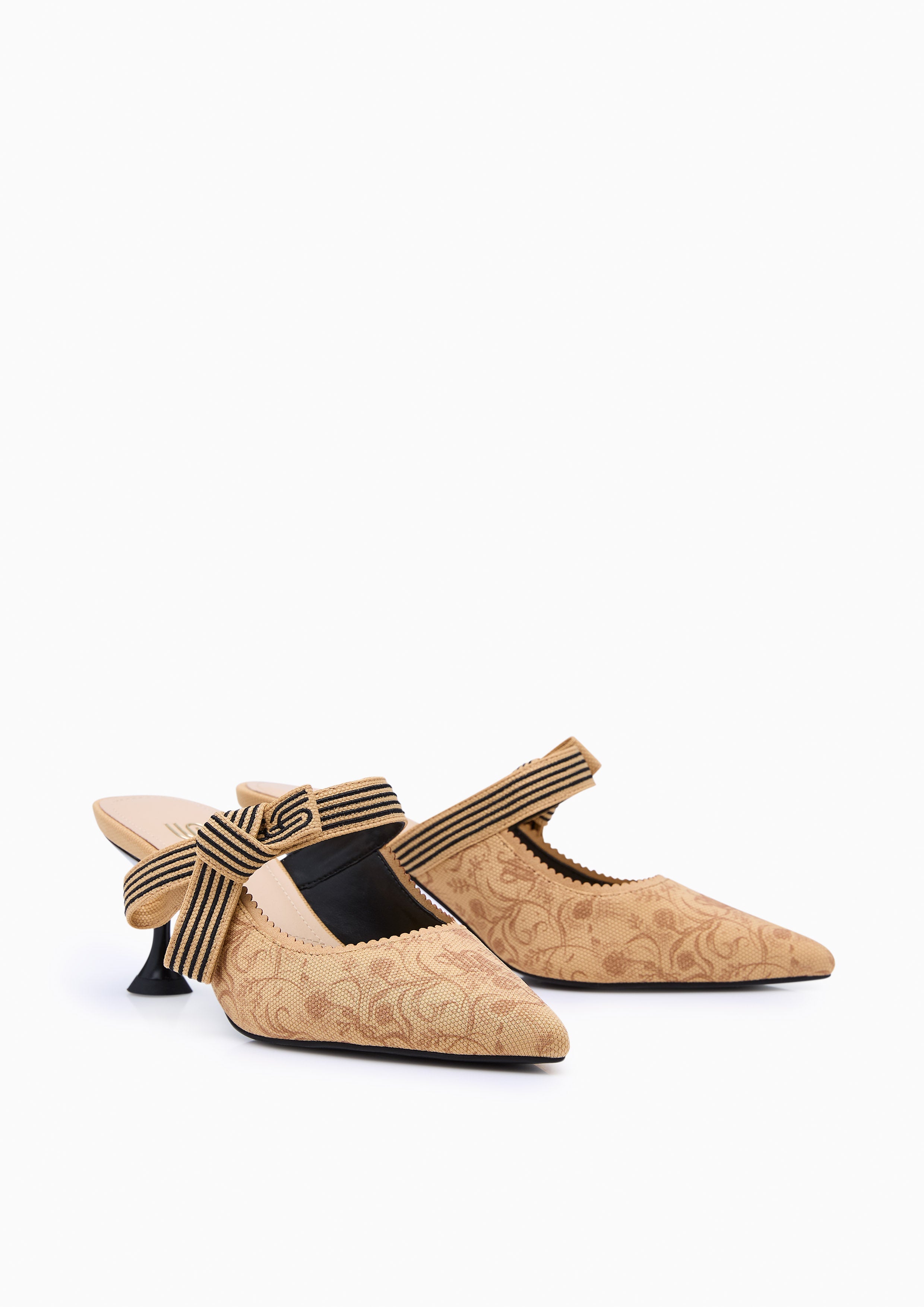 Maiden Heel Infinite. Heels - Printed Beige