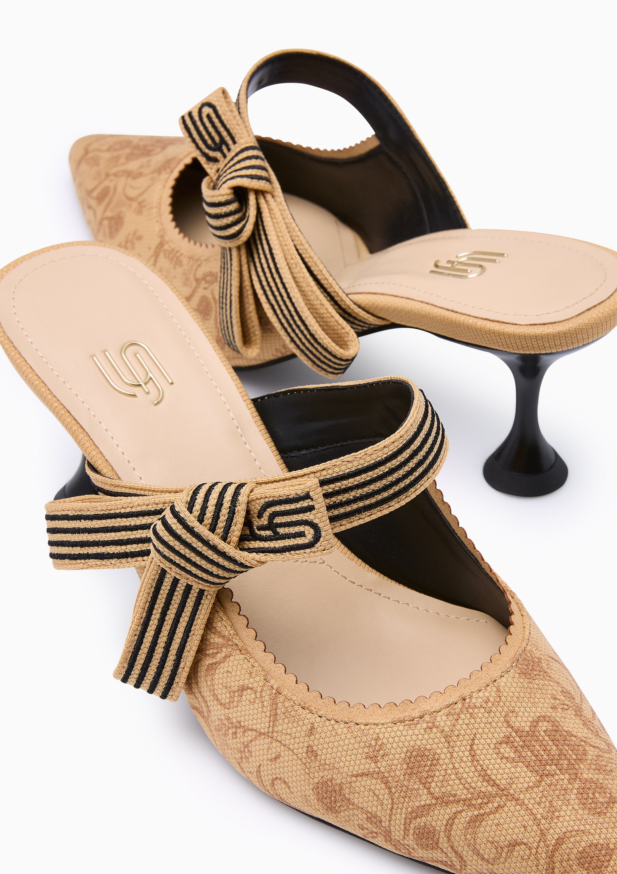 Maiden Heel Infinite. Heels - Printed Beige